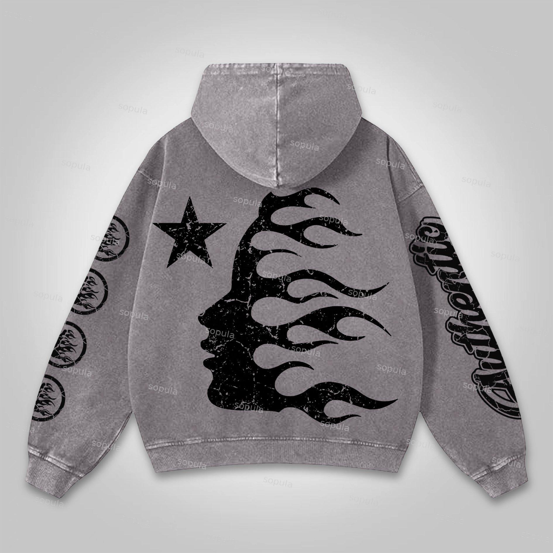 Sopula Vintage The Illest Villain Mf Doom Graphic Washed Hoodie Product Image