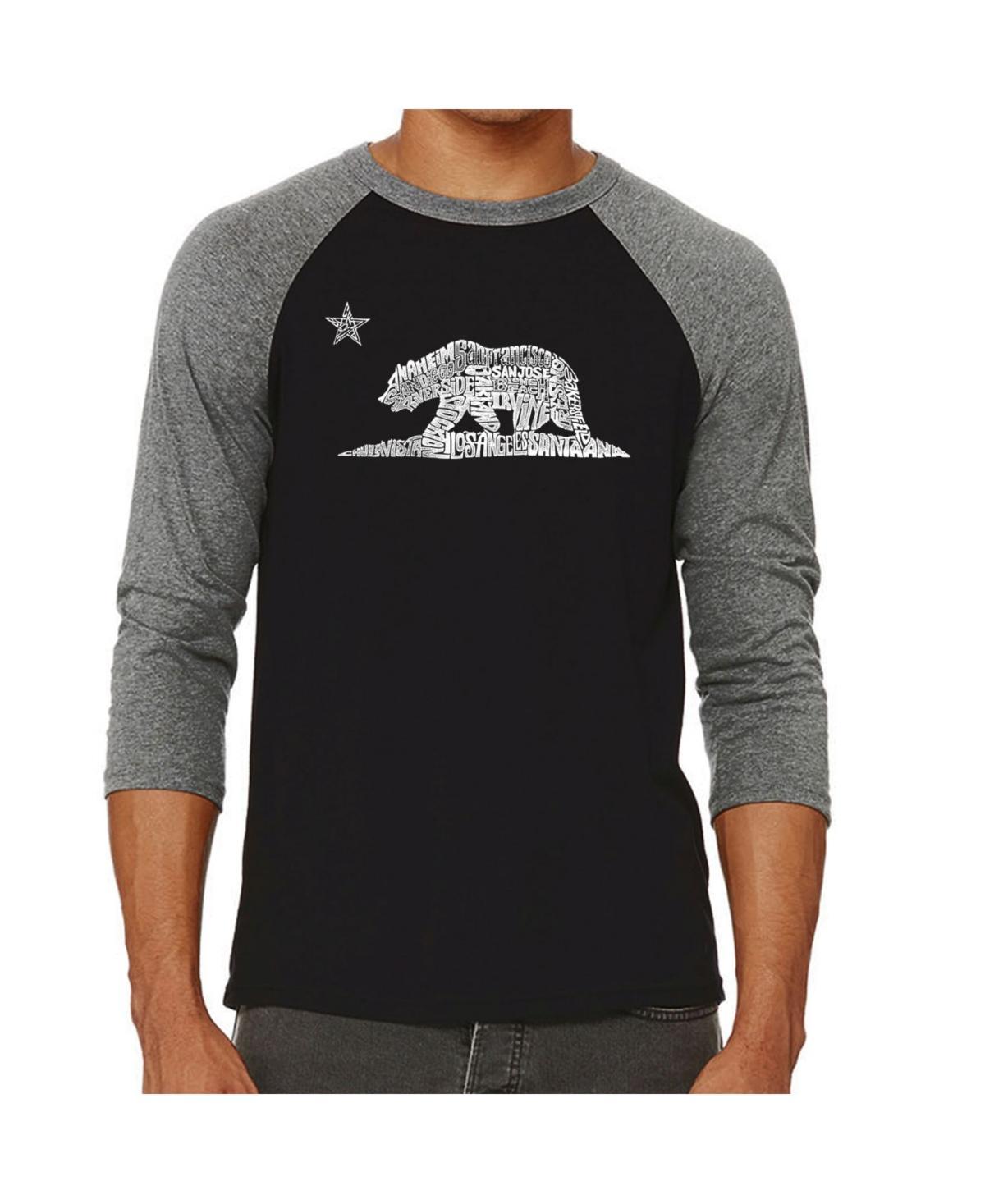 La Pop Art Peace in 77 Languages Mens Raglan Word Art T-shirt Product Image