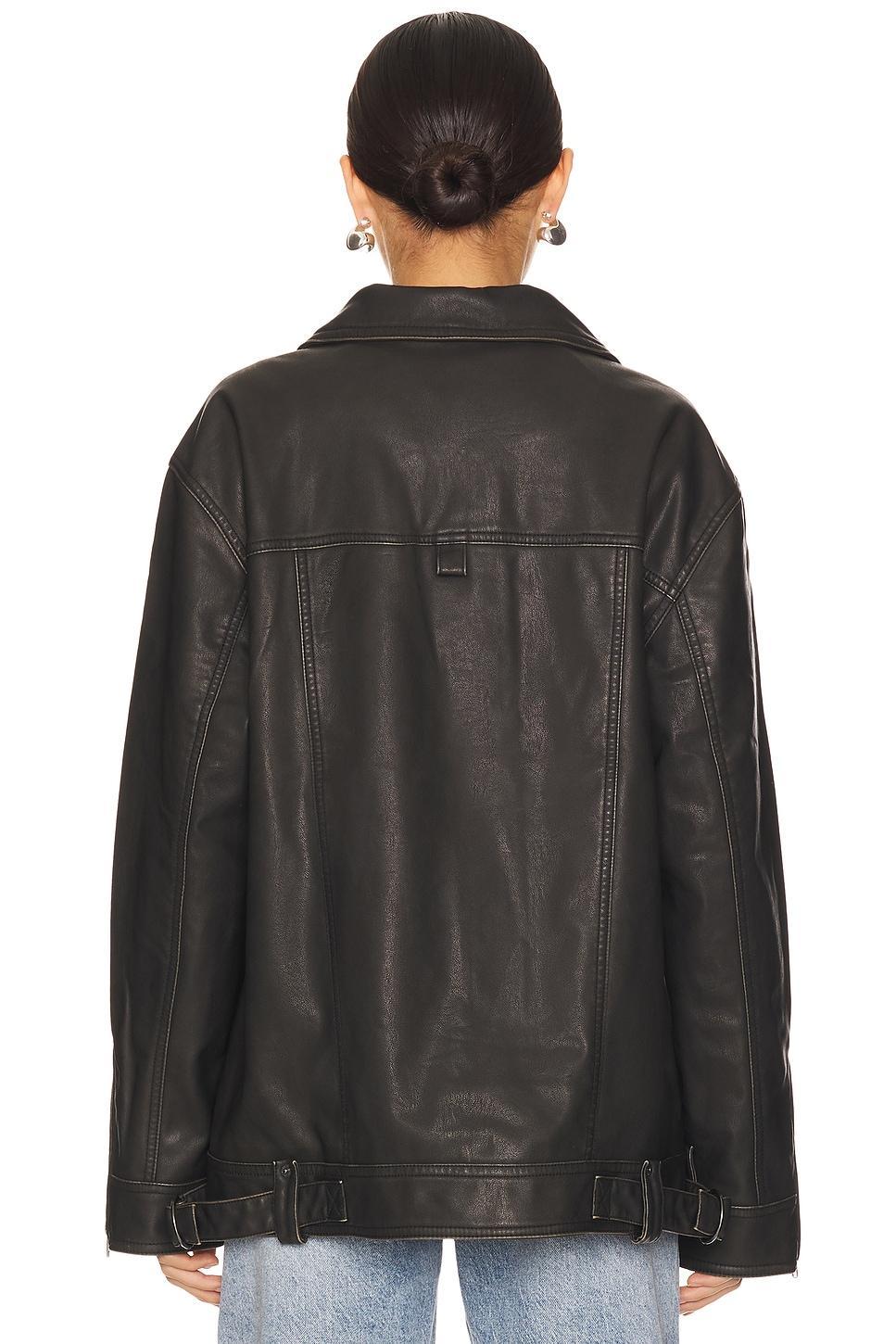 x We The Free Buckle Up Faux Leather Jacket Free People Product Image