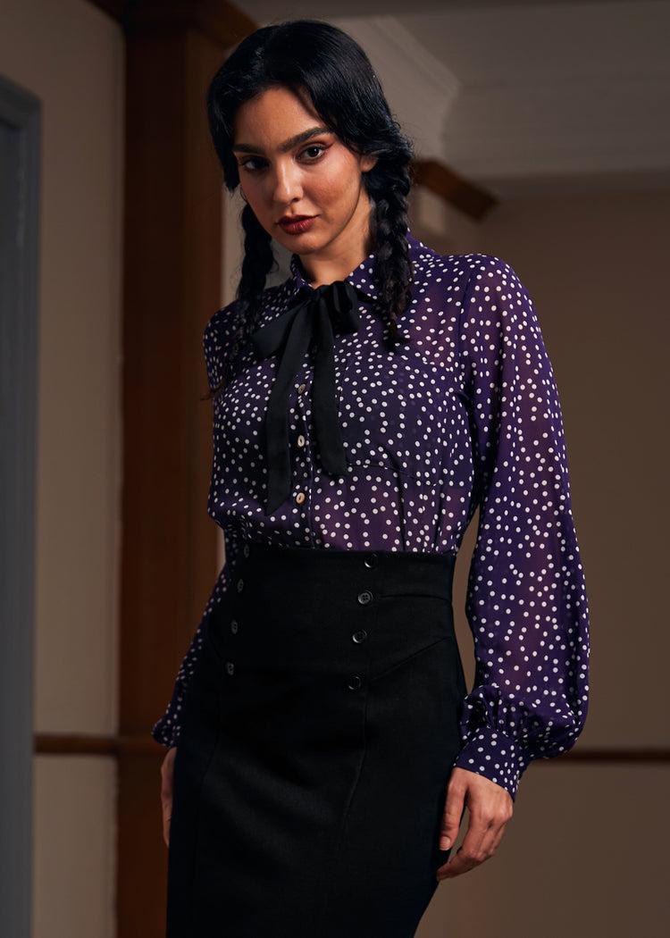 Enchanted Evening Collared Blouse Product Image