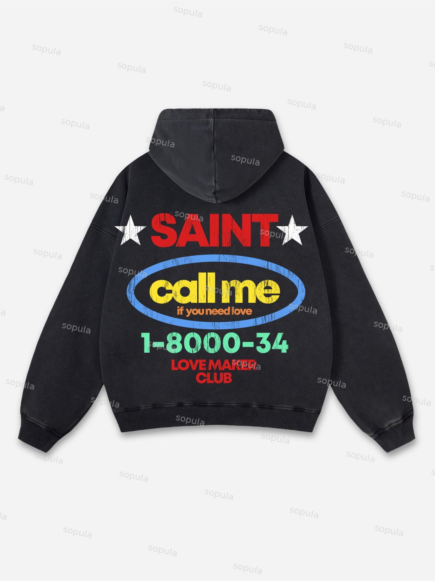 Vintage Spider Graphic Acid Washed Oversized Hoodie Product Image