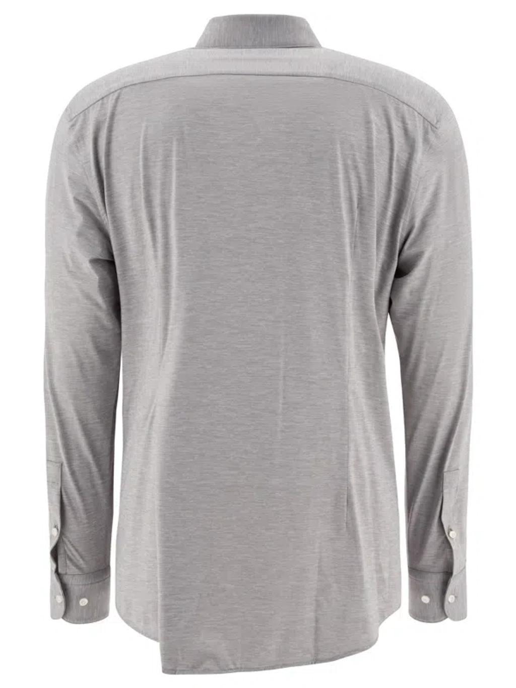 HUGO BOSS Kent Shirts In Grey Product Image
