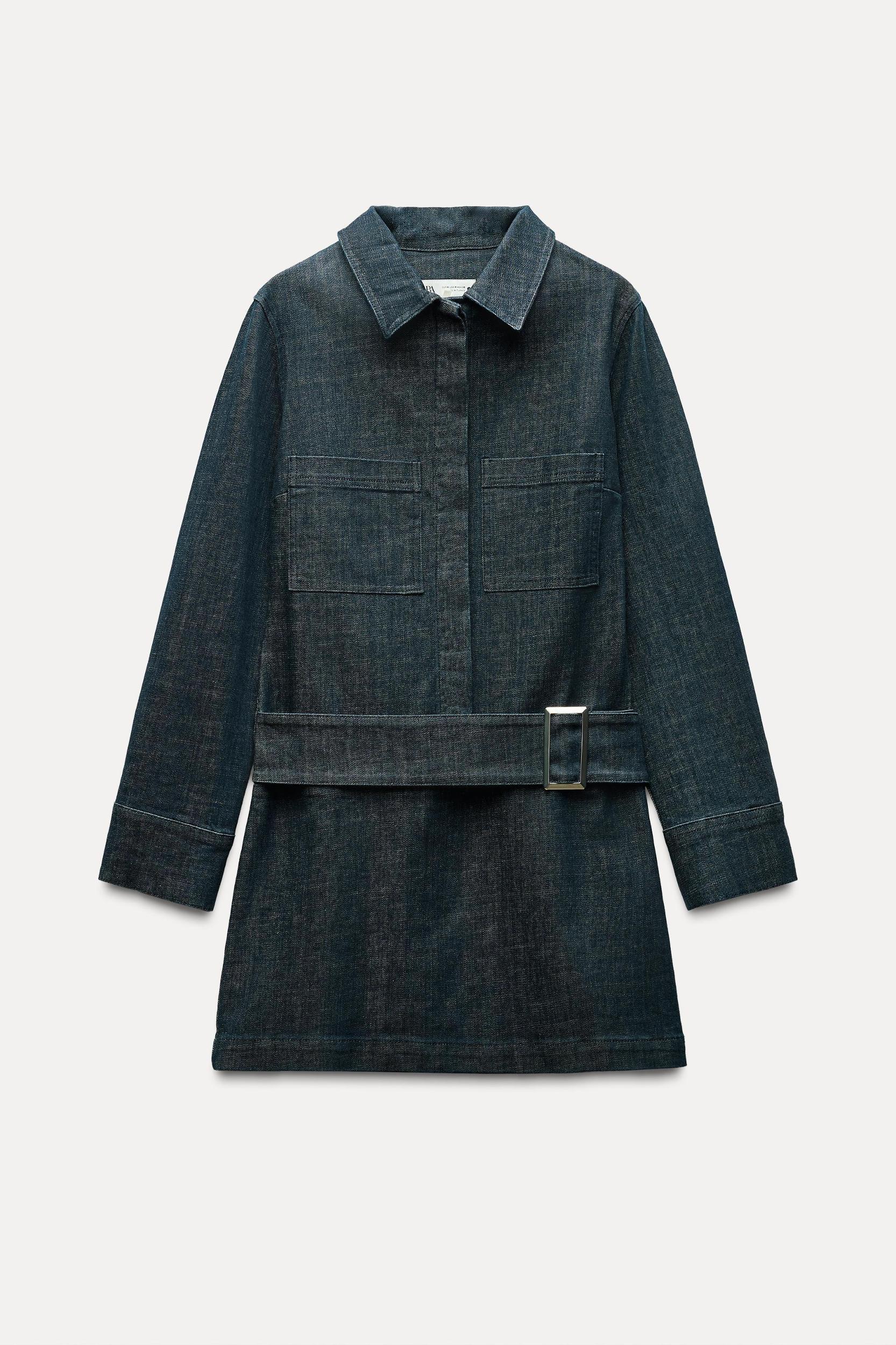 DENIM MINI DRESS ZW COLLECTION Product Image