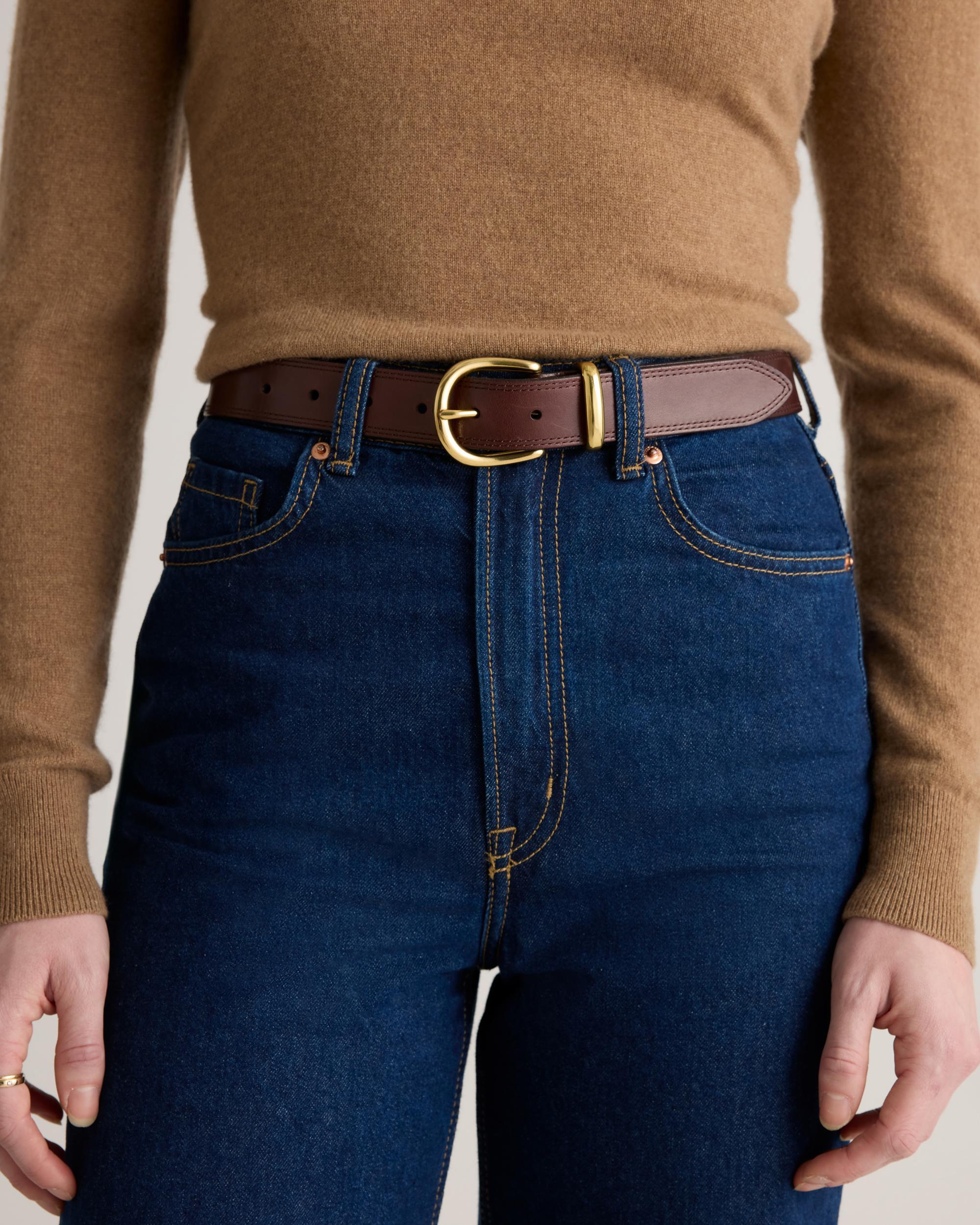 Quince | Women's Allegra European Leather Belt Italian Leather Product Image