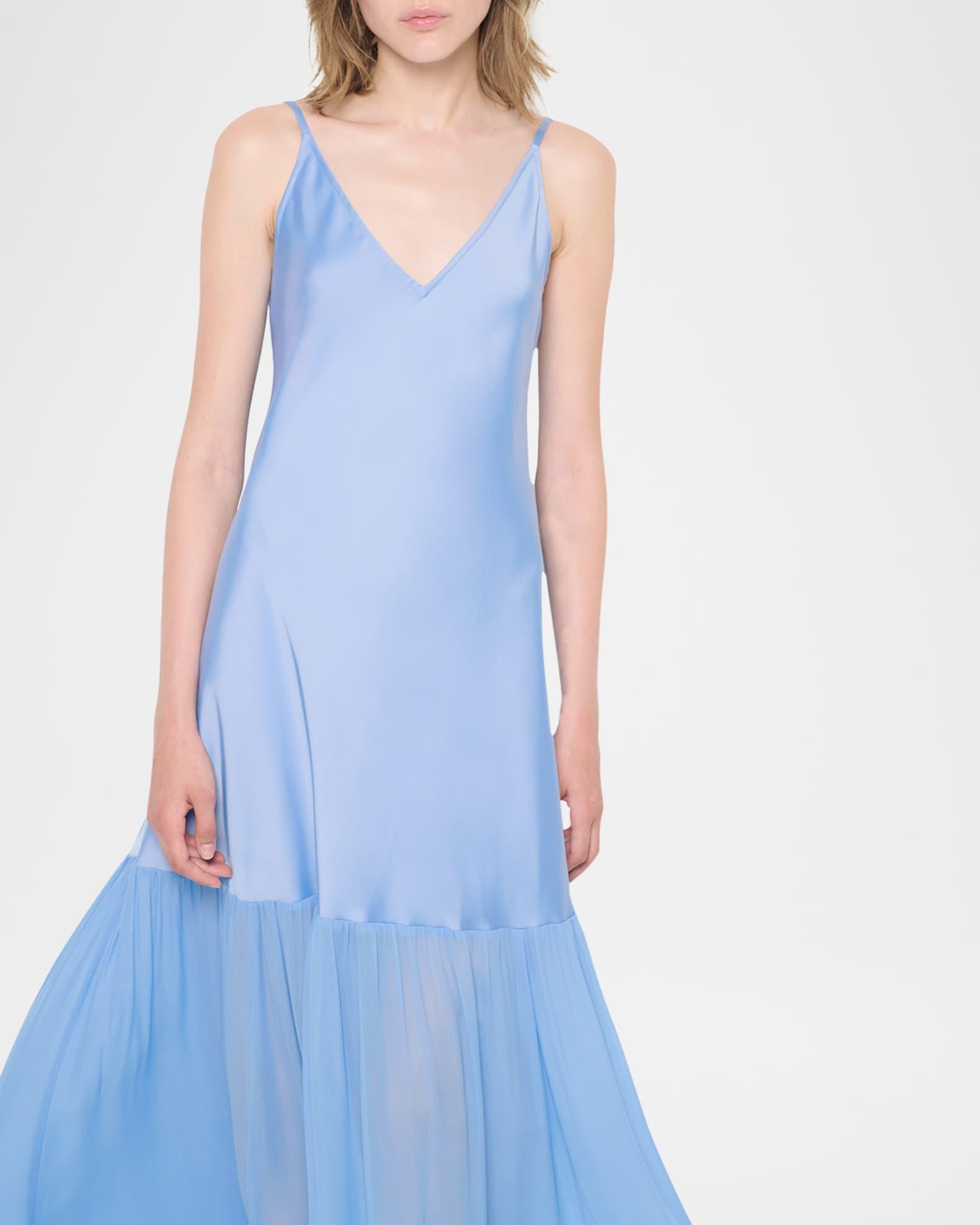Provence Satin Maxi Dress Product Image