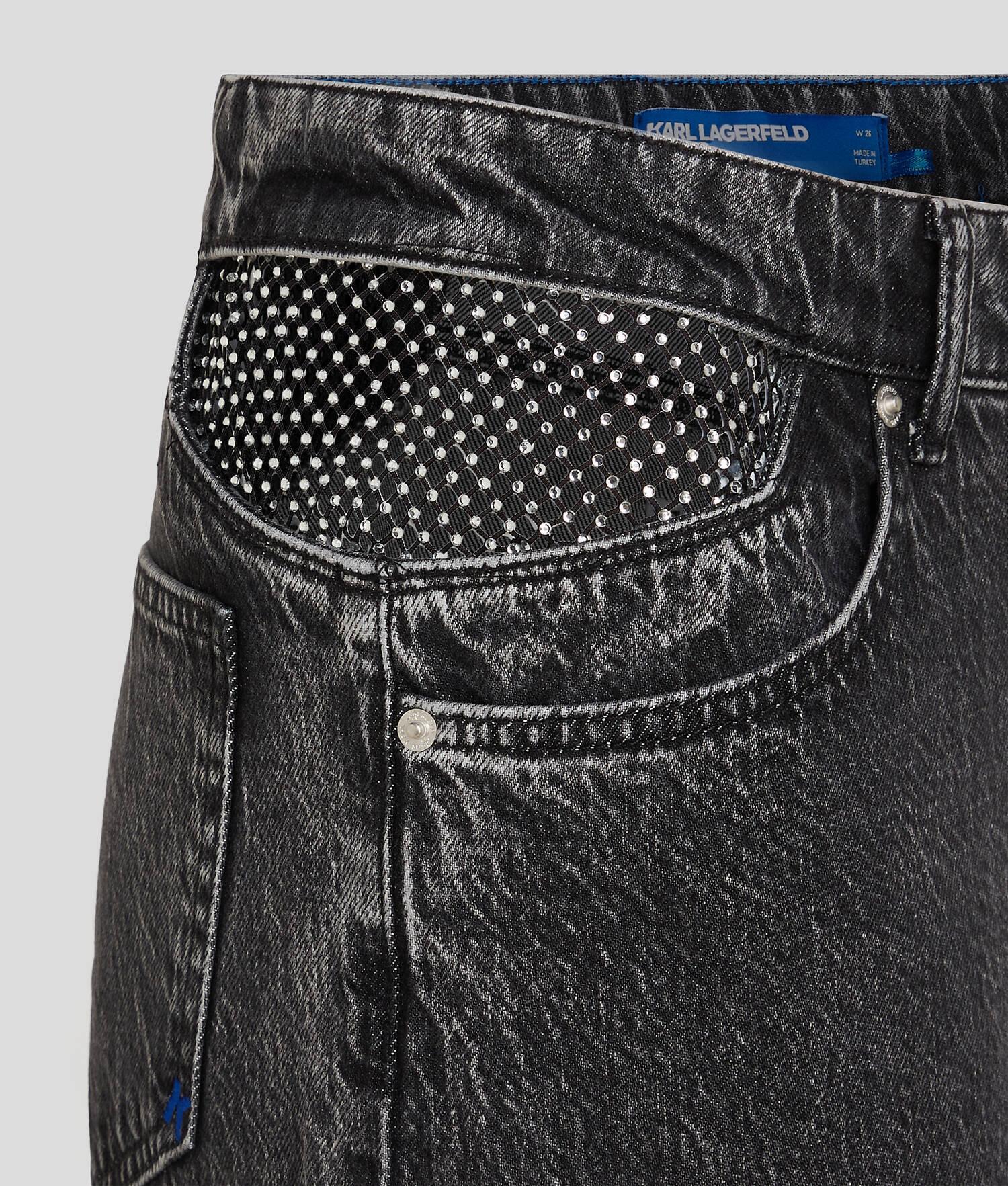 KLJ CHAINMAIL MID-RISE RELAXED JEANS Product Image