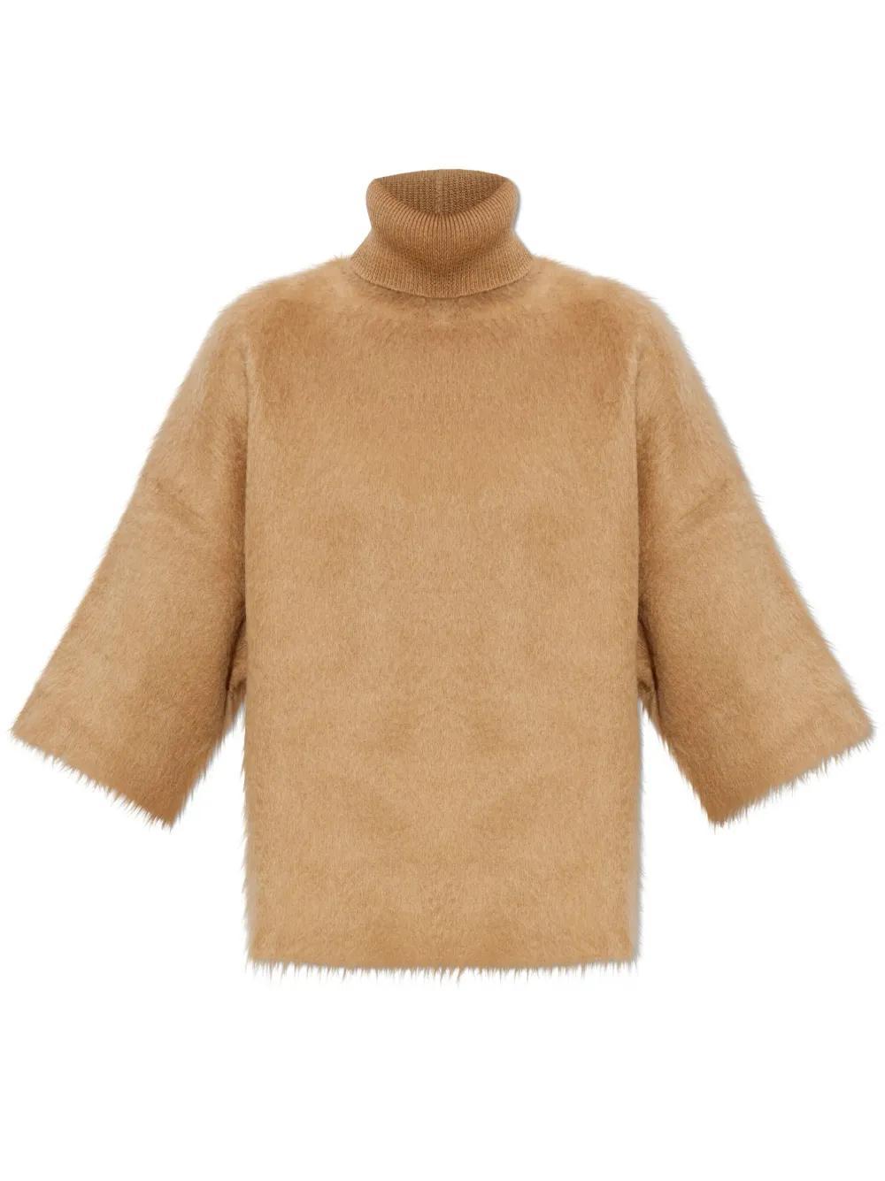 FABIANA FILIPPI Turtle Neck Top In Beige Product Image