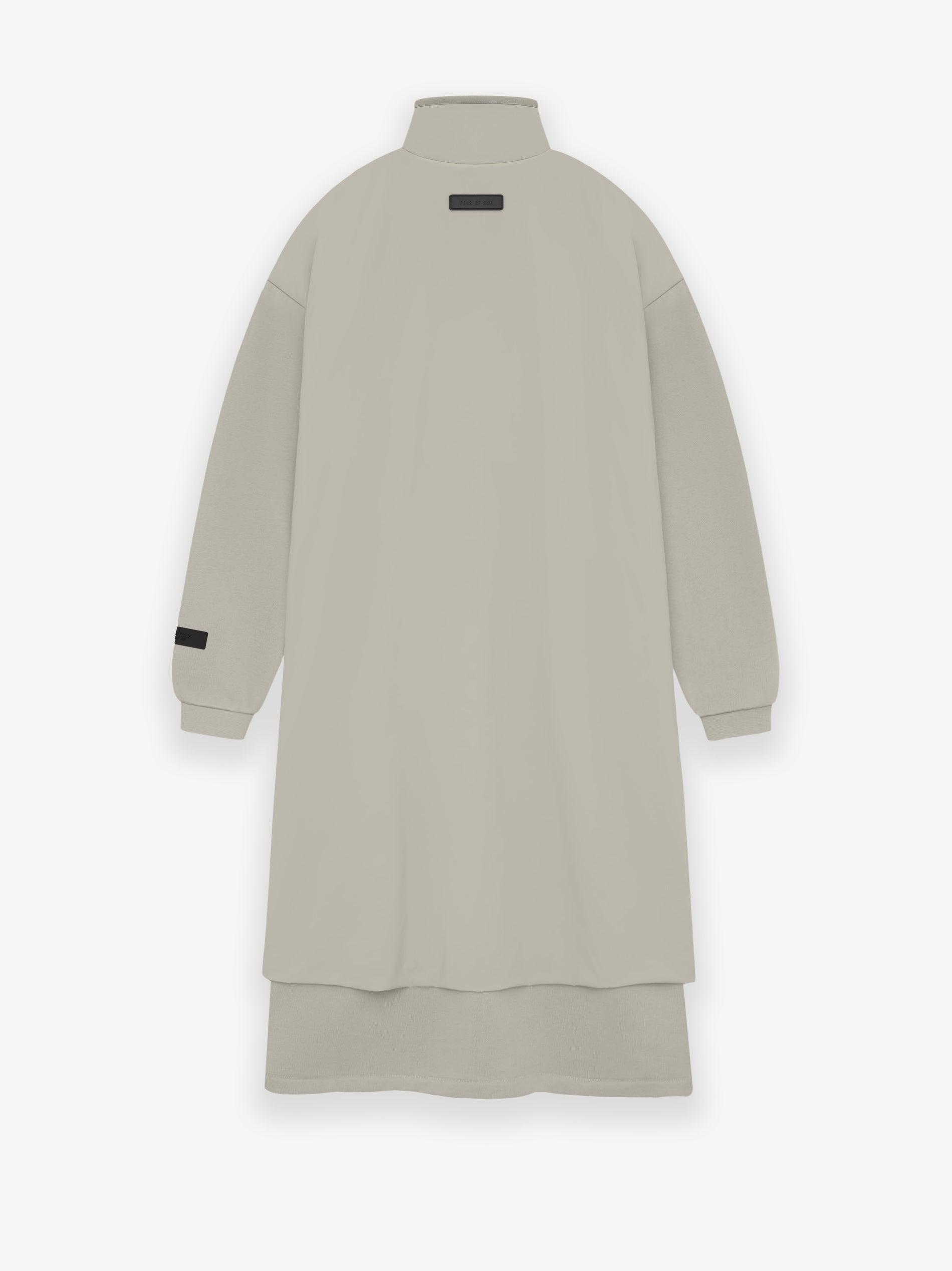 Womens Nylon Fleece Mockneck Sweater Dress Female Product Image