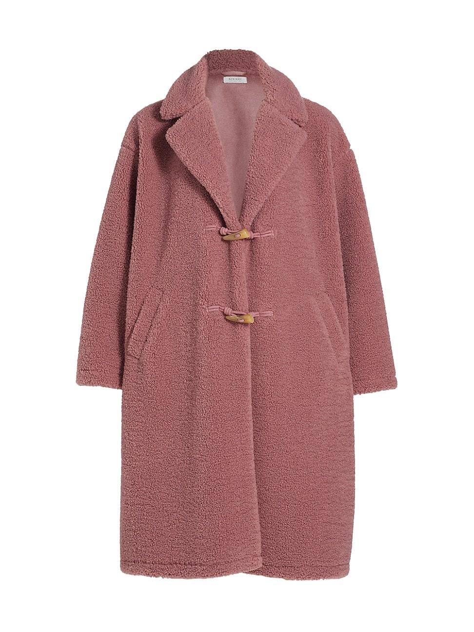 Womens Clara Faux Shearling Cocoon Coat Product Image