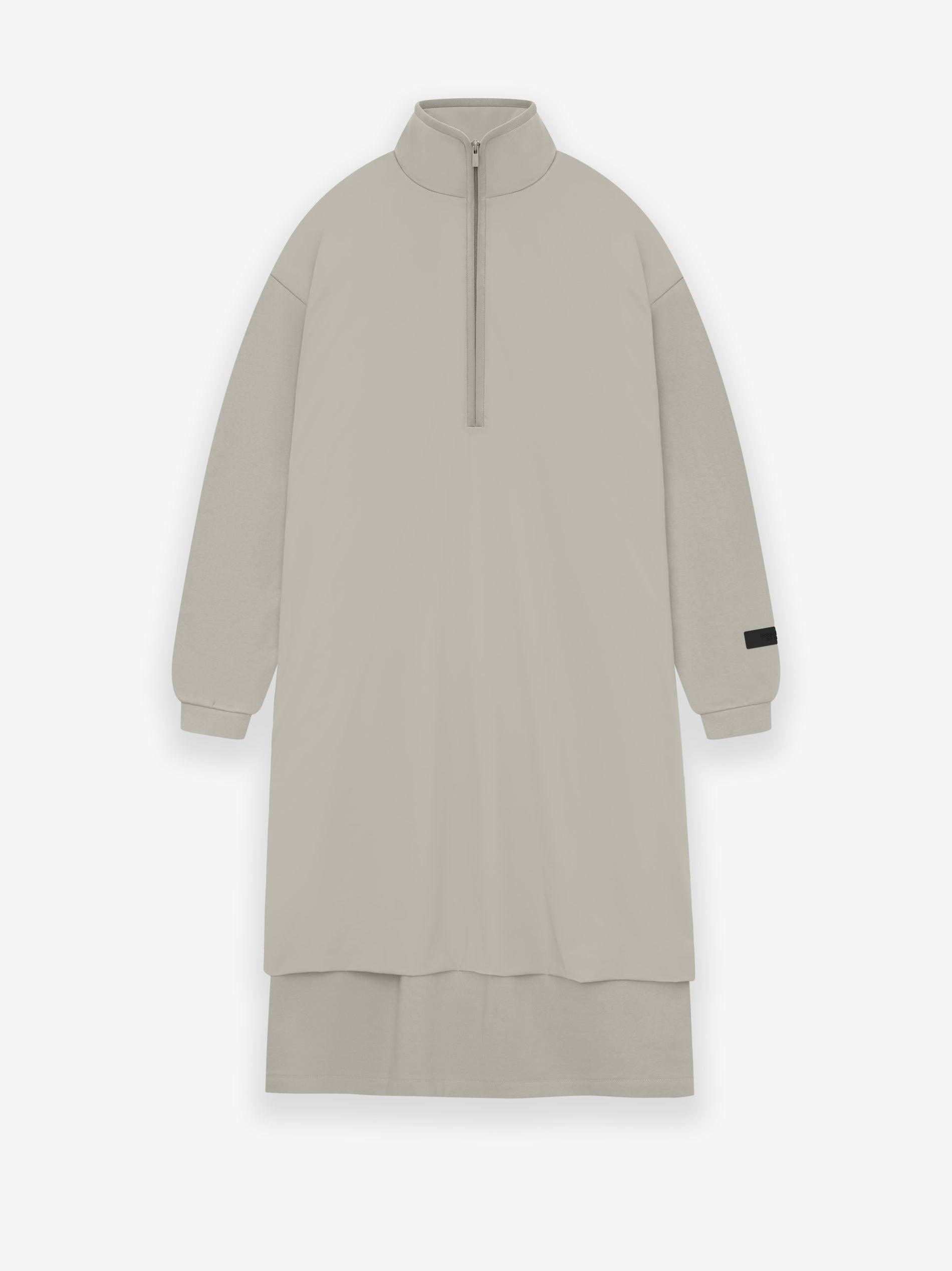 Womens Nylon Fleece Mockneck Sweater Dress Female Product Image