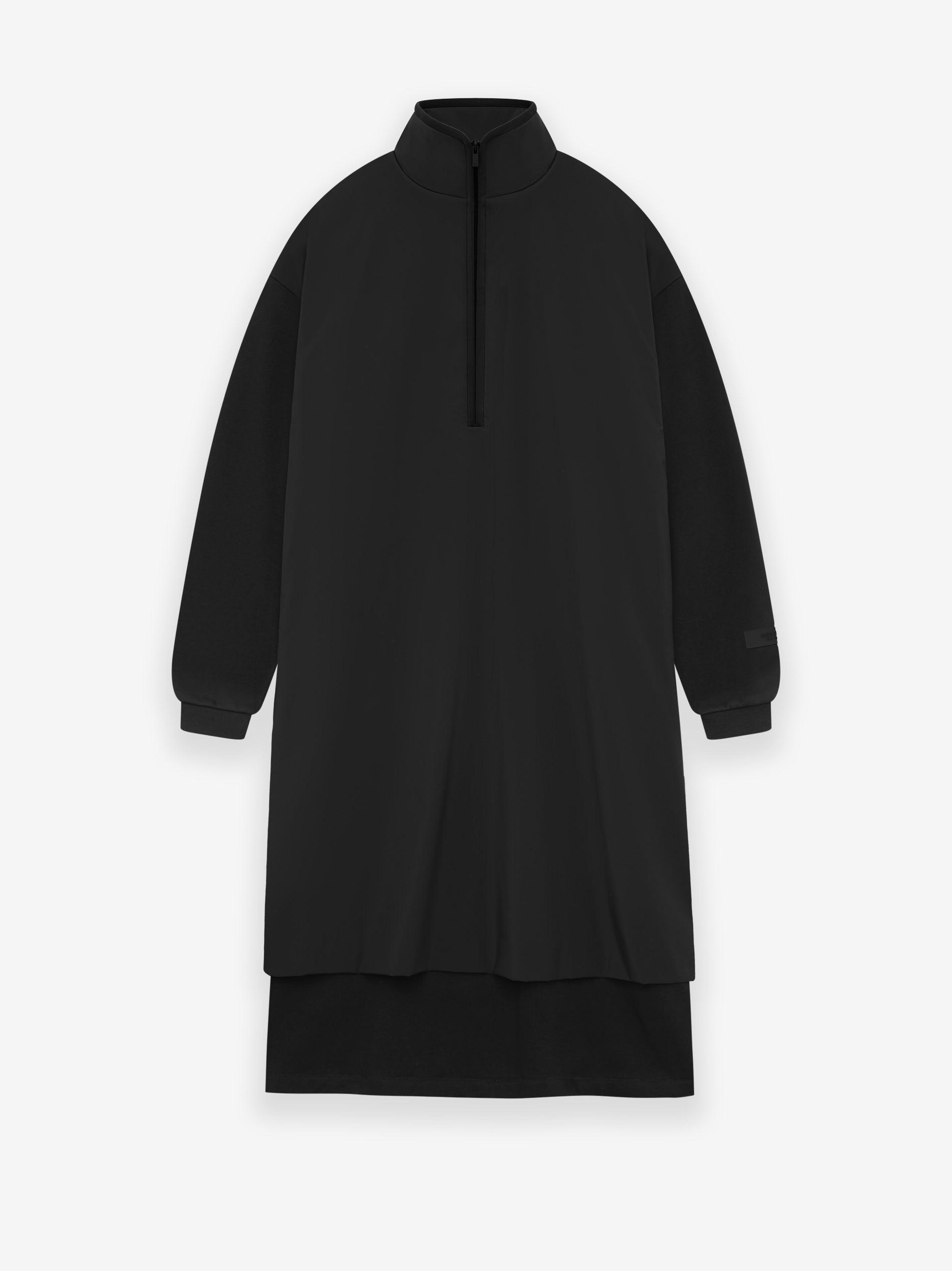 Womens Nylon Fleece Mockneck Sweater Dress Female Product Image