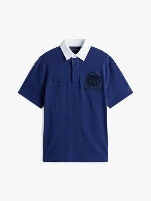 Classic Fit Embroidered Logo Rugby Polo Product Image