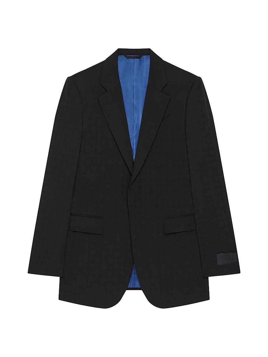 Mens Slim Fit Jacket in Monogram 72 Jacquard Product Image
