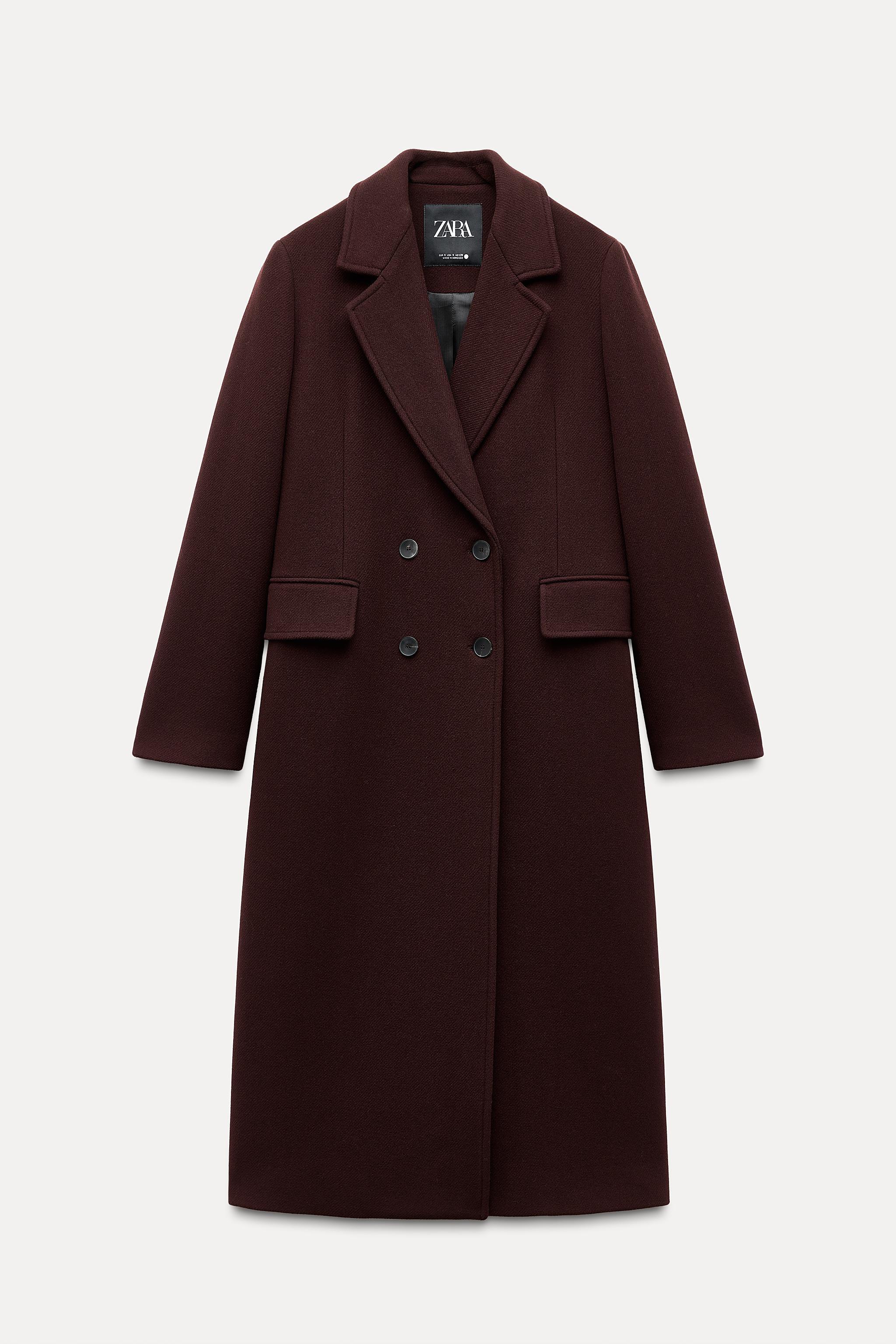 WOOL BLEND DOUBLE BREASTED COAT ZW COLLECTION Product Image
