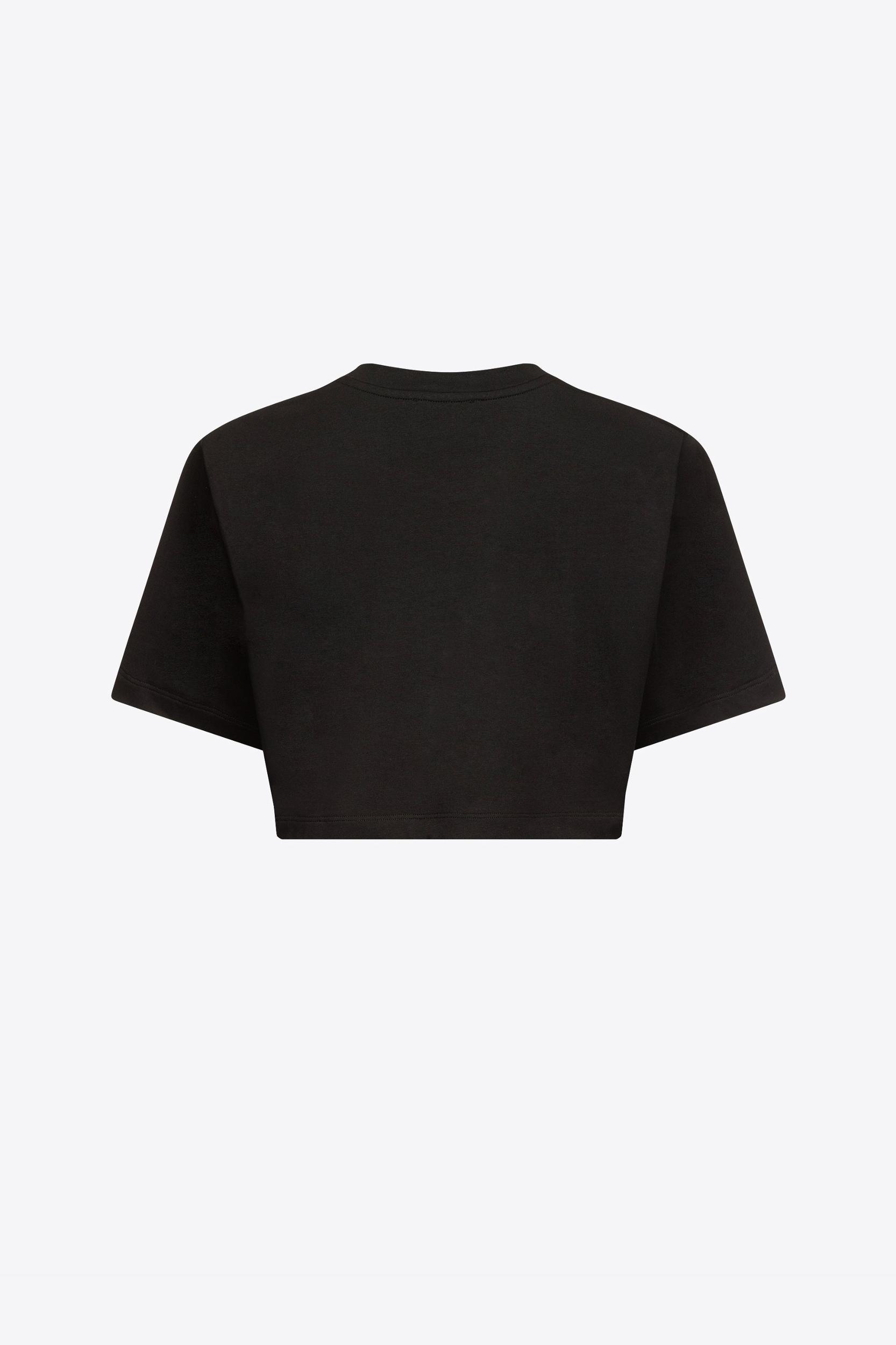 Crystal Rosette Cropped T-Shirt Product Image