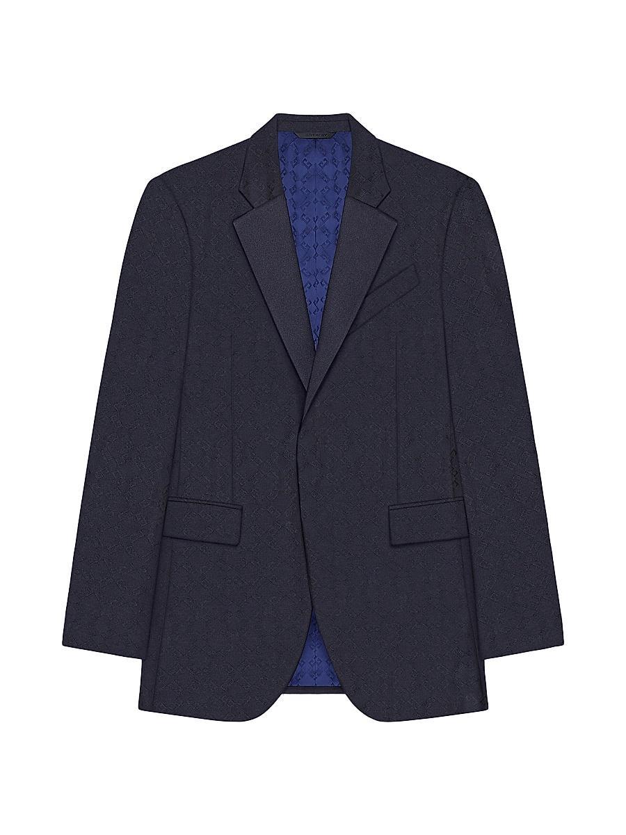 Mens Slim Fit Jacket in Monogram 72 Wool and Silk Product Image