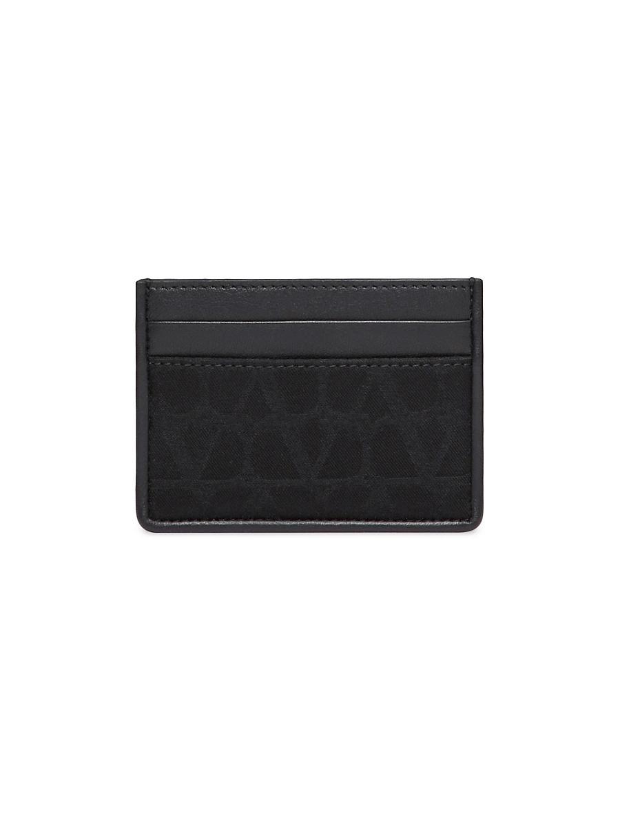 Mens Toile Iconography Card Case In Technical Fabric Product Image