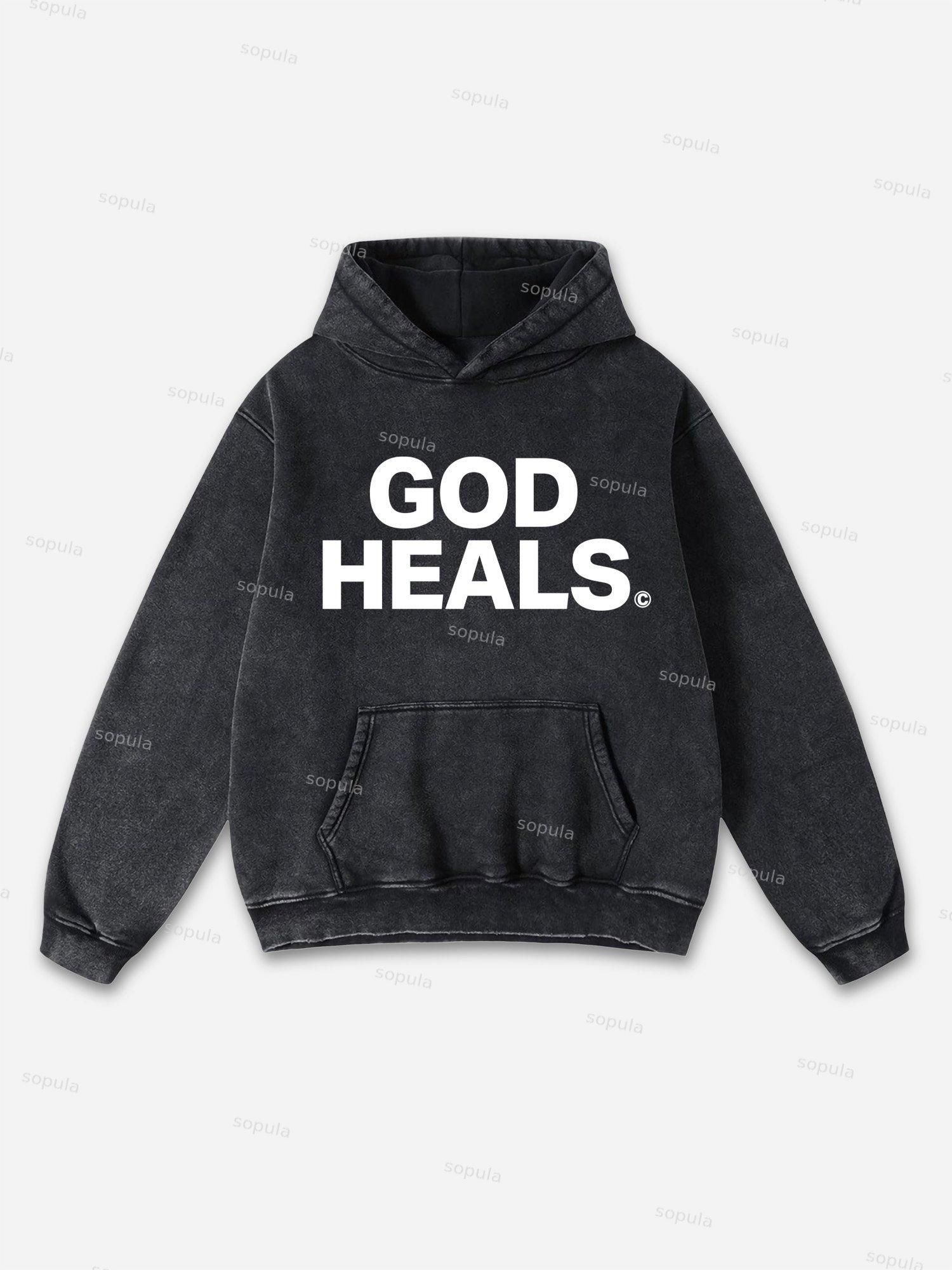Vintage Butterfly Graphic Washed Hoodie Product Image