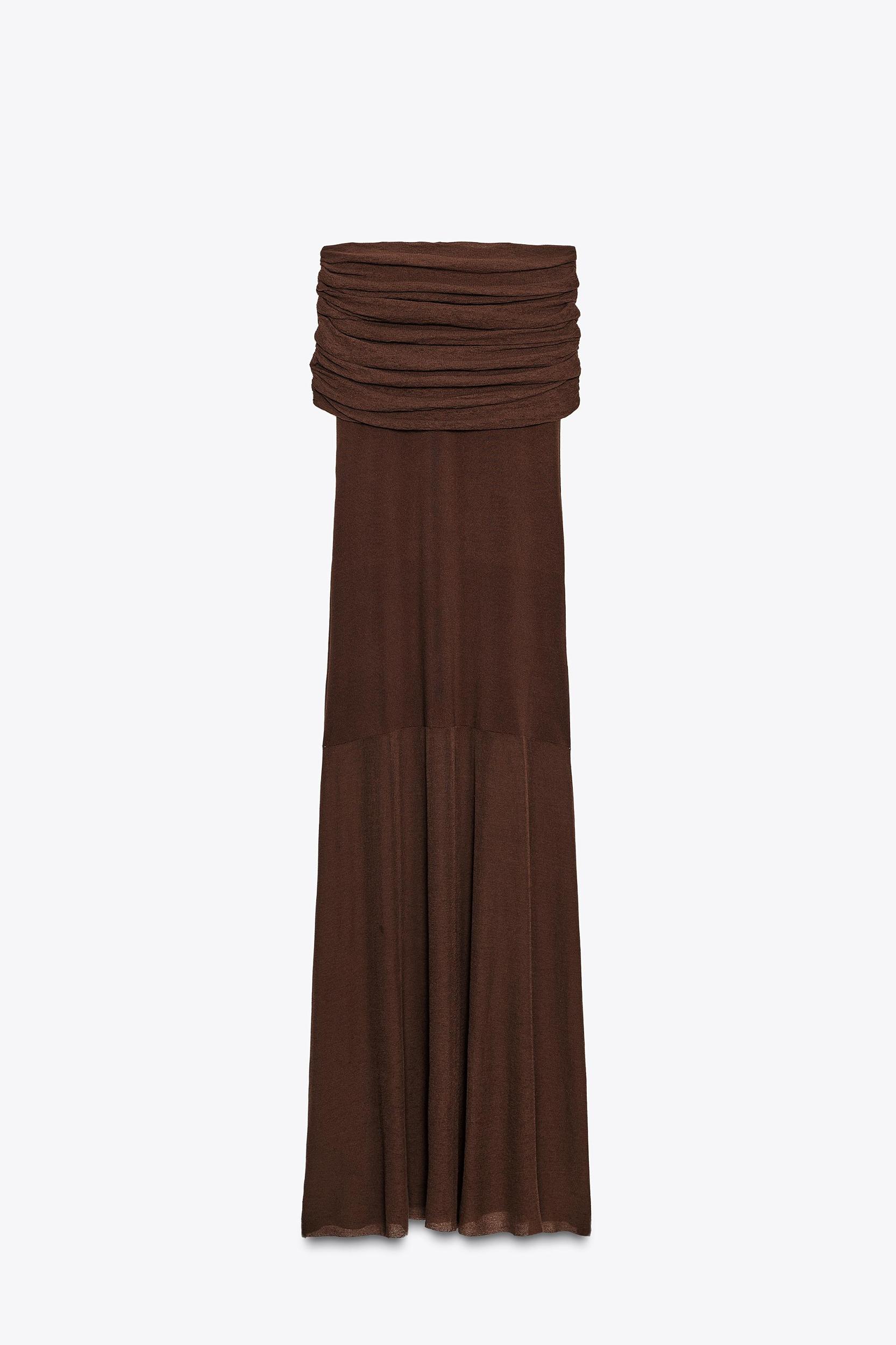 OFF-THE-SHOULDER KNIT DRESS Product Image