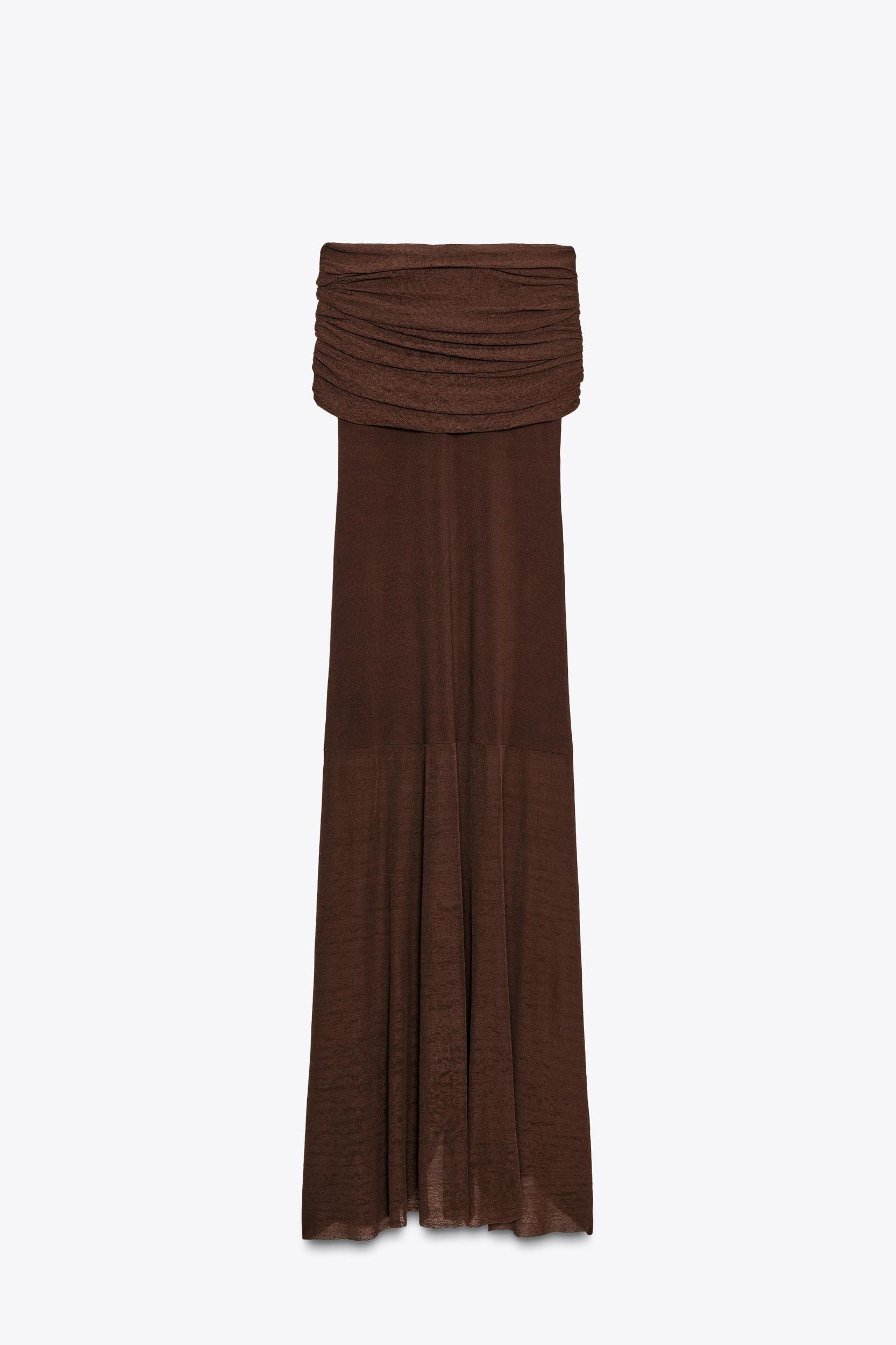 OFF-THE-SHOULDER KNIT DRESS Product Image