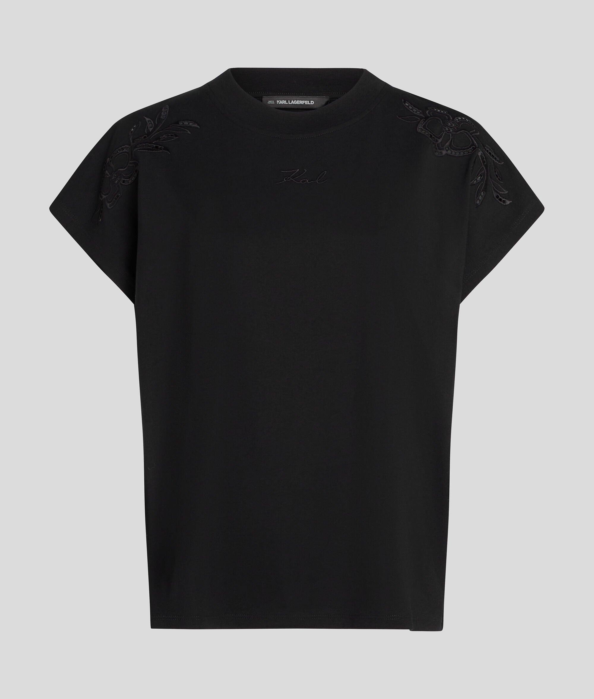 ORCHID EMBROIDERY T-SHIRT Product Image