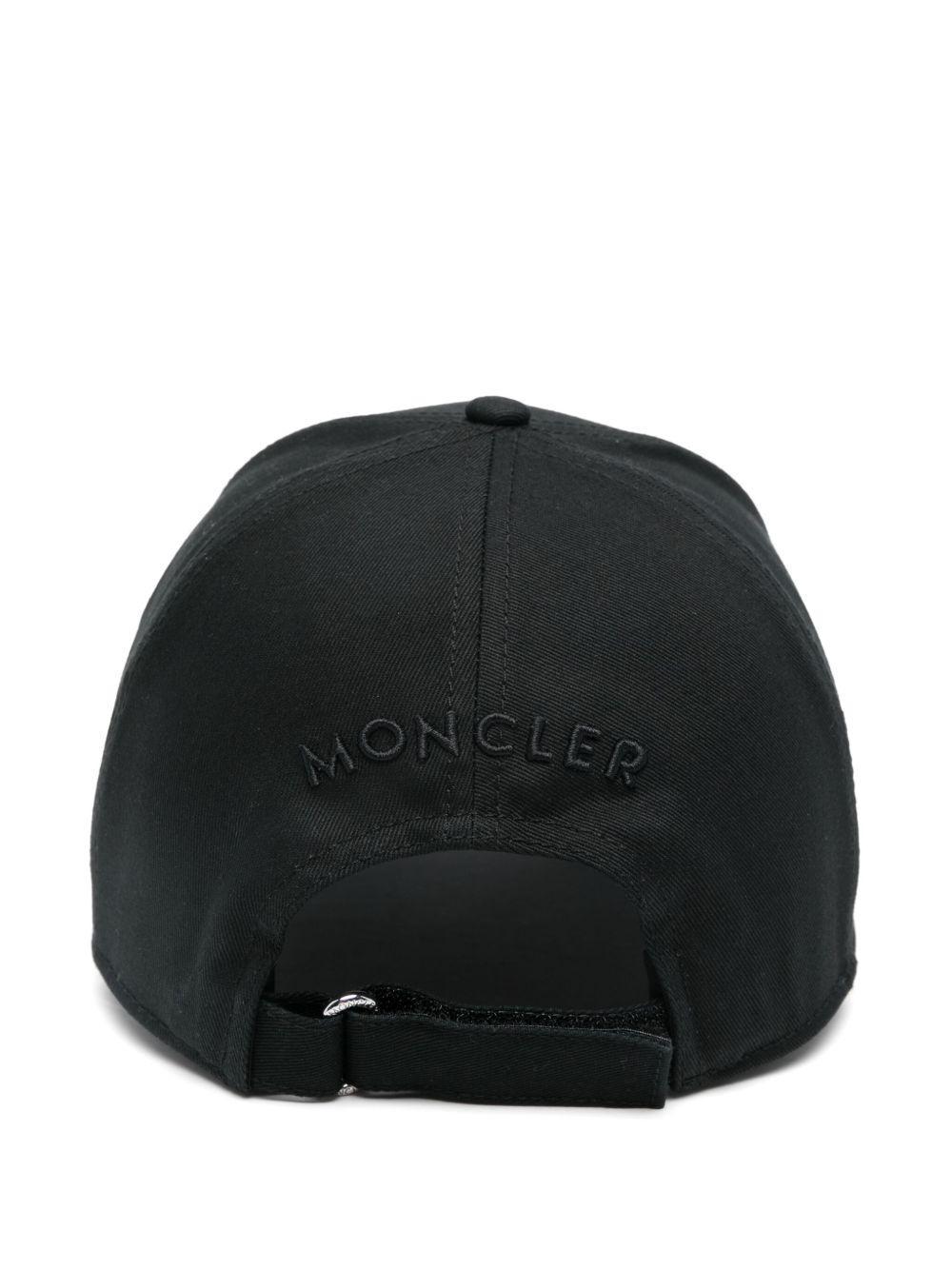 MONCLER Grenoble Logo Embroidered Baseball Cap In Black Product Image