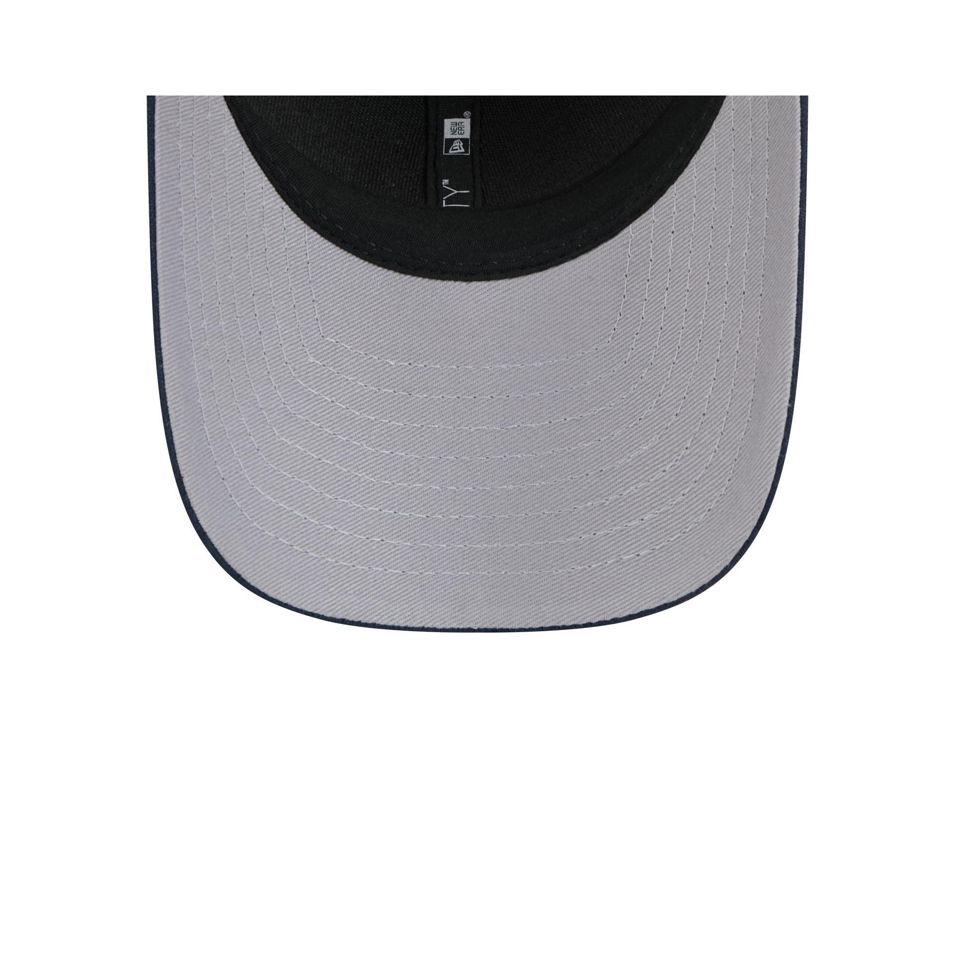 New York Mets Linen 9FORTY M-Crown Snapback Hat Male Product Image