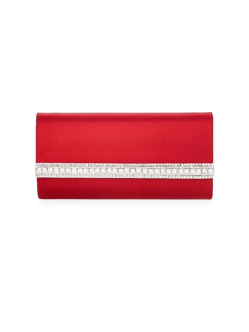 Perry Satin & Crystal Clutch Bag Product Image