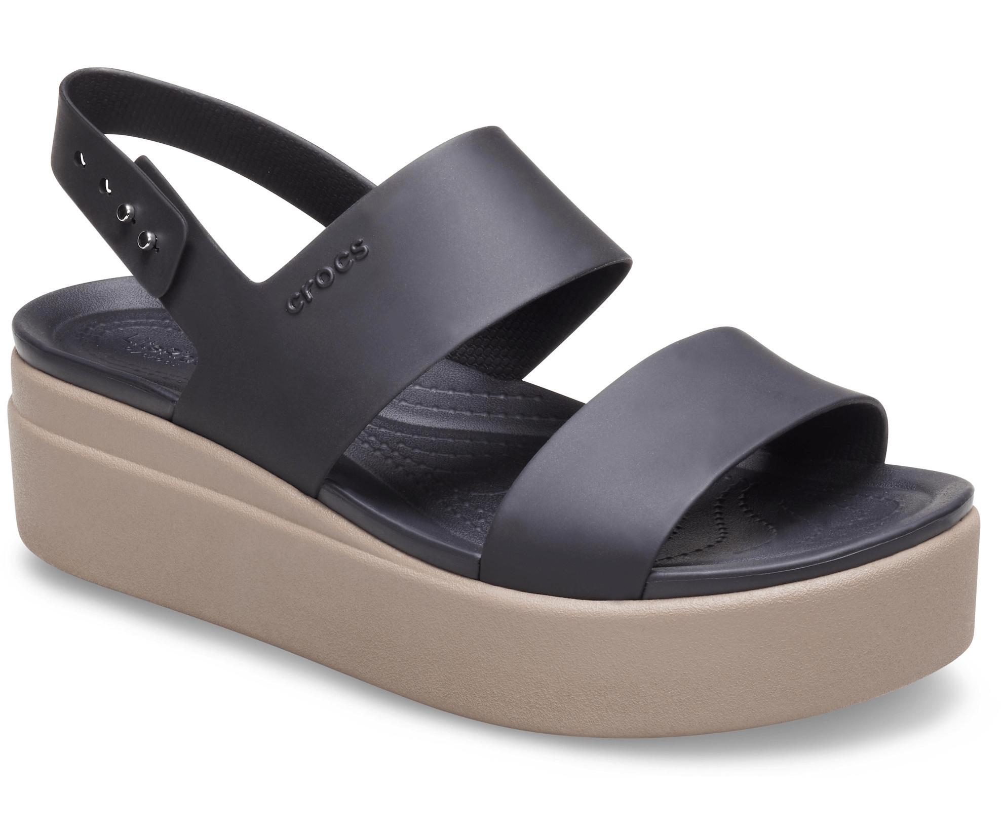 Crocs Womens Brooklyn Low Wedge Platform Sandals Product Image