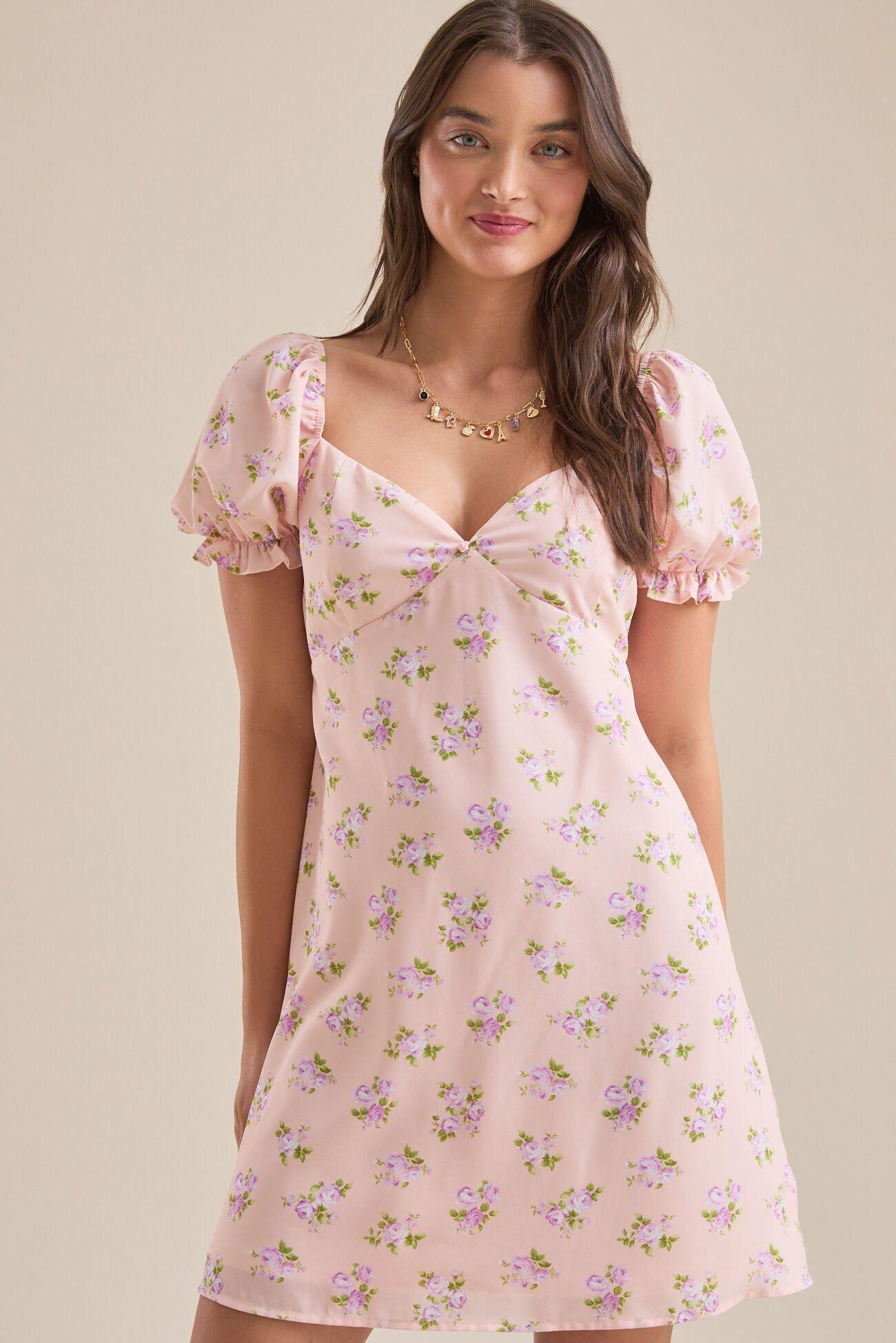 Marin Floral Mini Dress Product Image