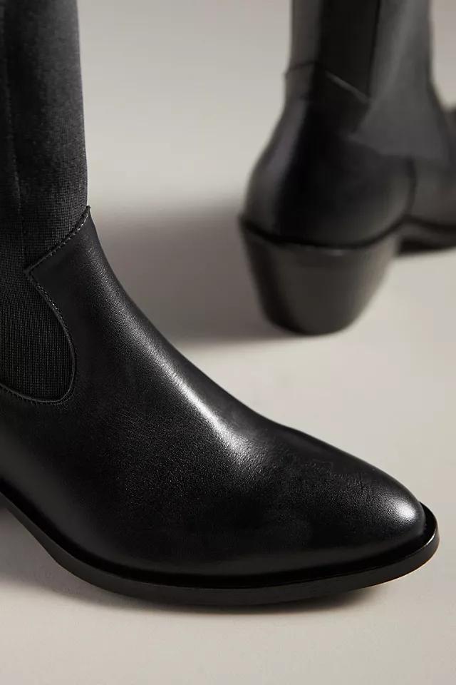 By Anthropologie Sleek Western Ankle Boots Product Image