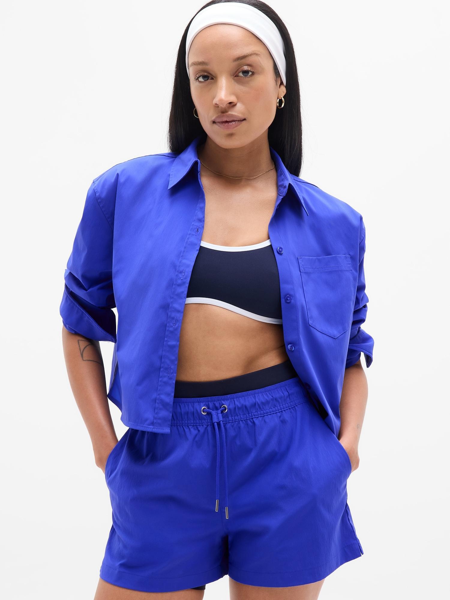 Midday Cropped Poplin Shirt Product Image