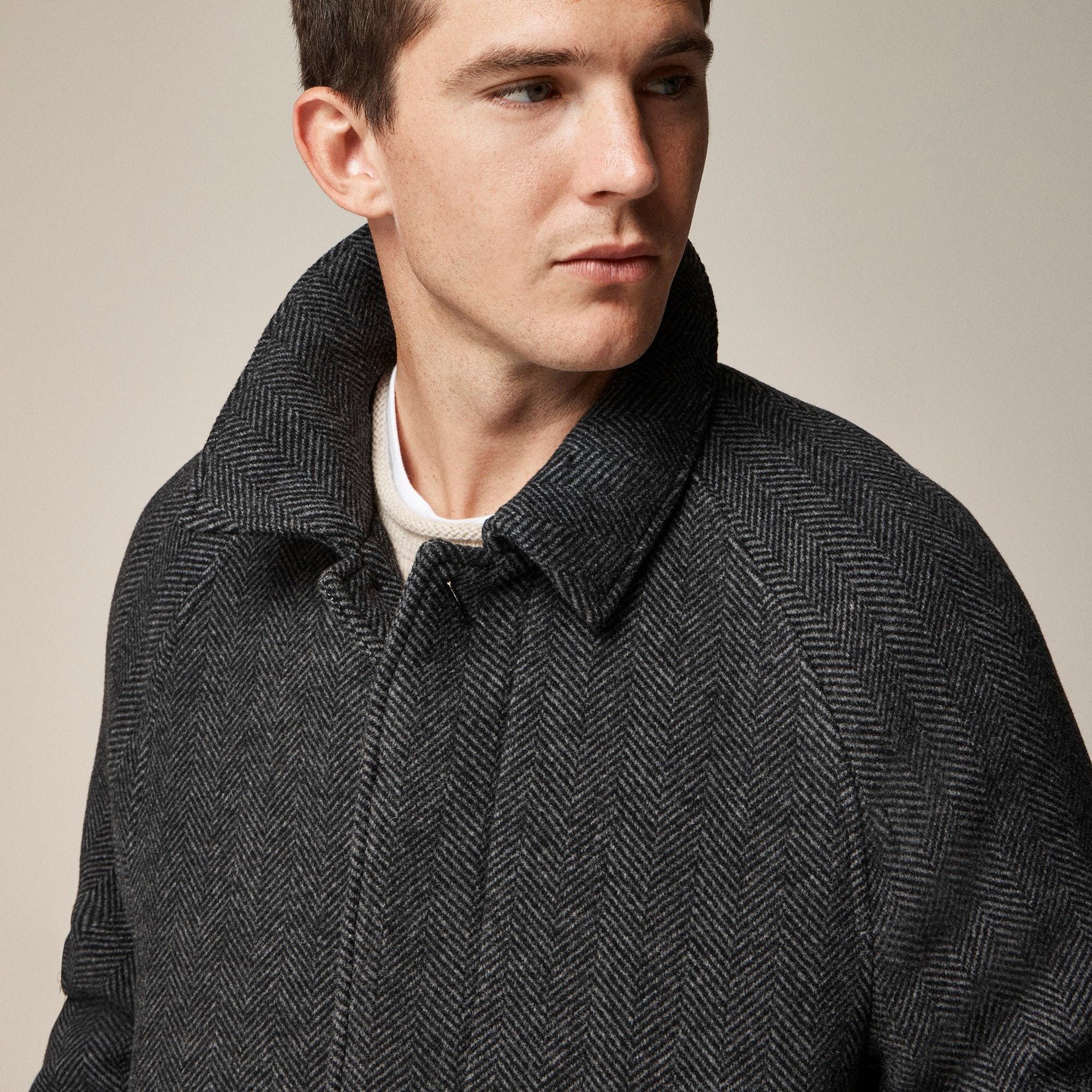 Rivington car coat in wool-blend herringbone Product Image