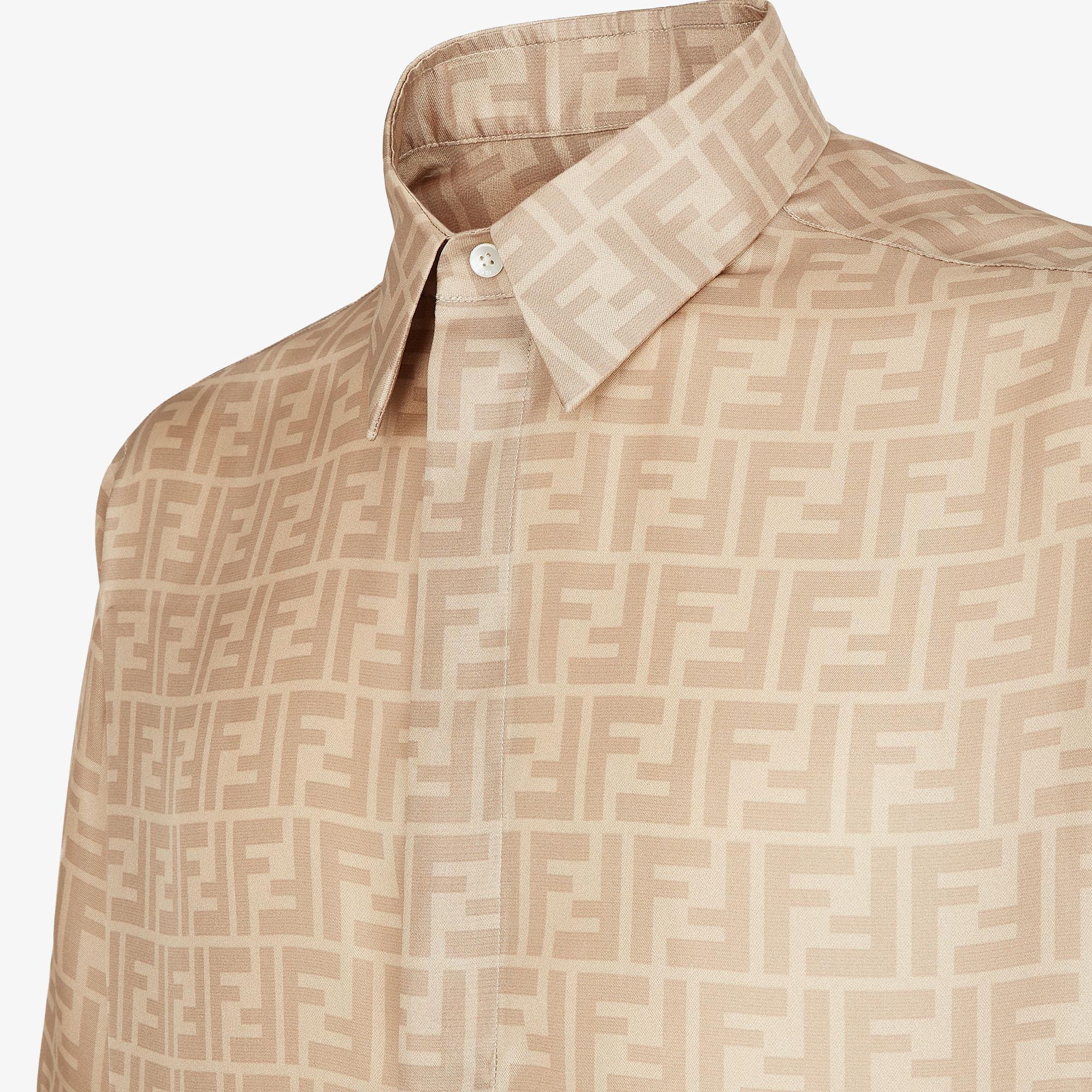 ShirtBeige FF silk shirt Product Image
