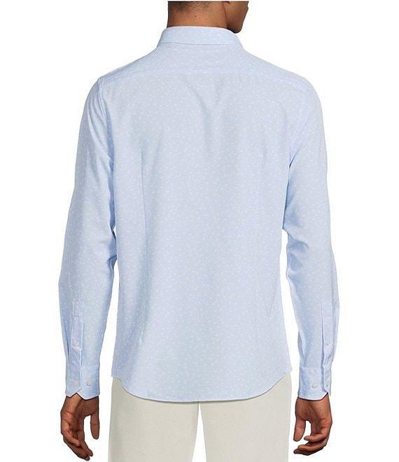 Murano Slim Fit Performance Stretch Printed Long Sleeve Woven Shirt Product Image