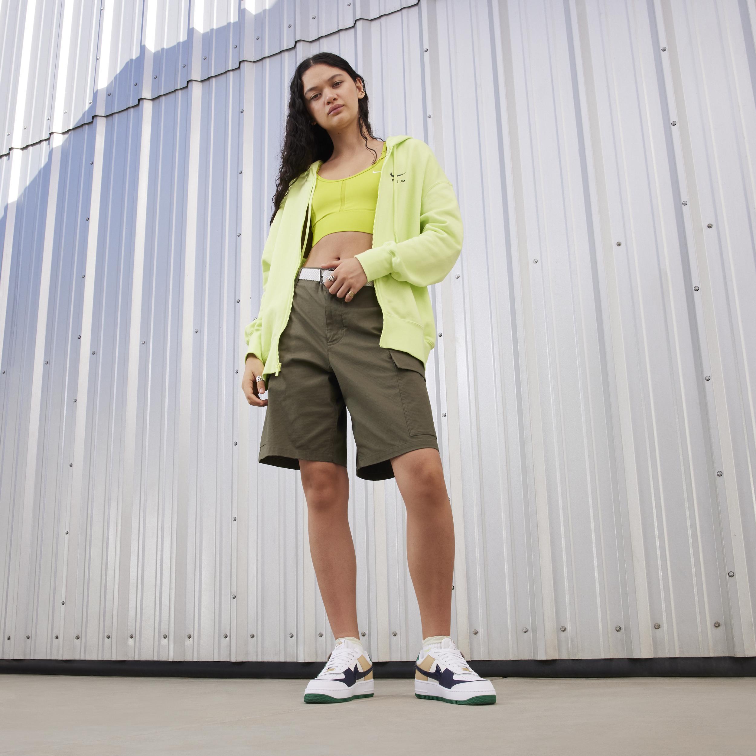 Nike Womens Nike Air Force 1 Shadow - Womens Shoes White/Midnight Navy/Malachite Product Image