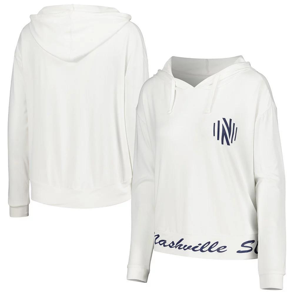 Women's Concepts Sport White Nashville SC Accord Hoodie Long Sleeve Top, Size: XL, Mls White Product Image