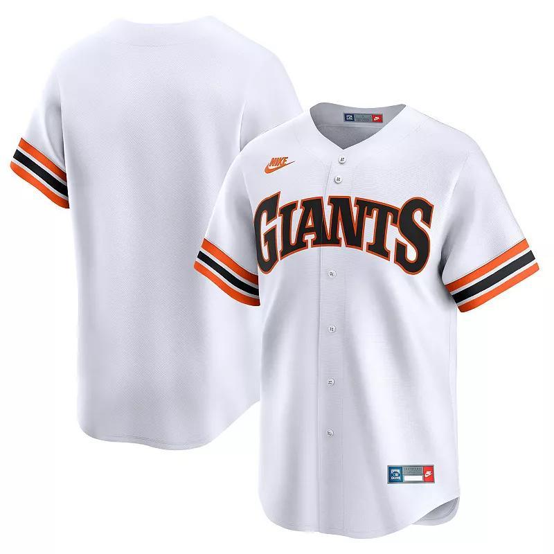 Men's Nike White San Francisco Giants Throwback Cooperstown Collection Limited Jersey, Size: Small Product Image