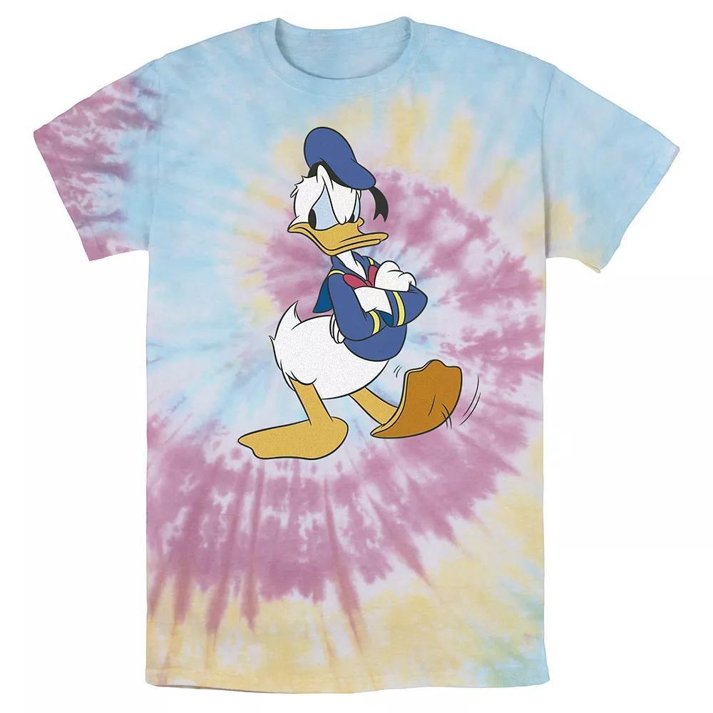 Men's Disney Donald Duck Traditional Pose Wash Tee, Size: Small, White Blue Product Image