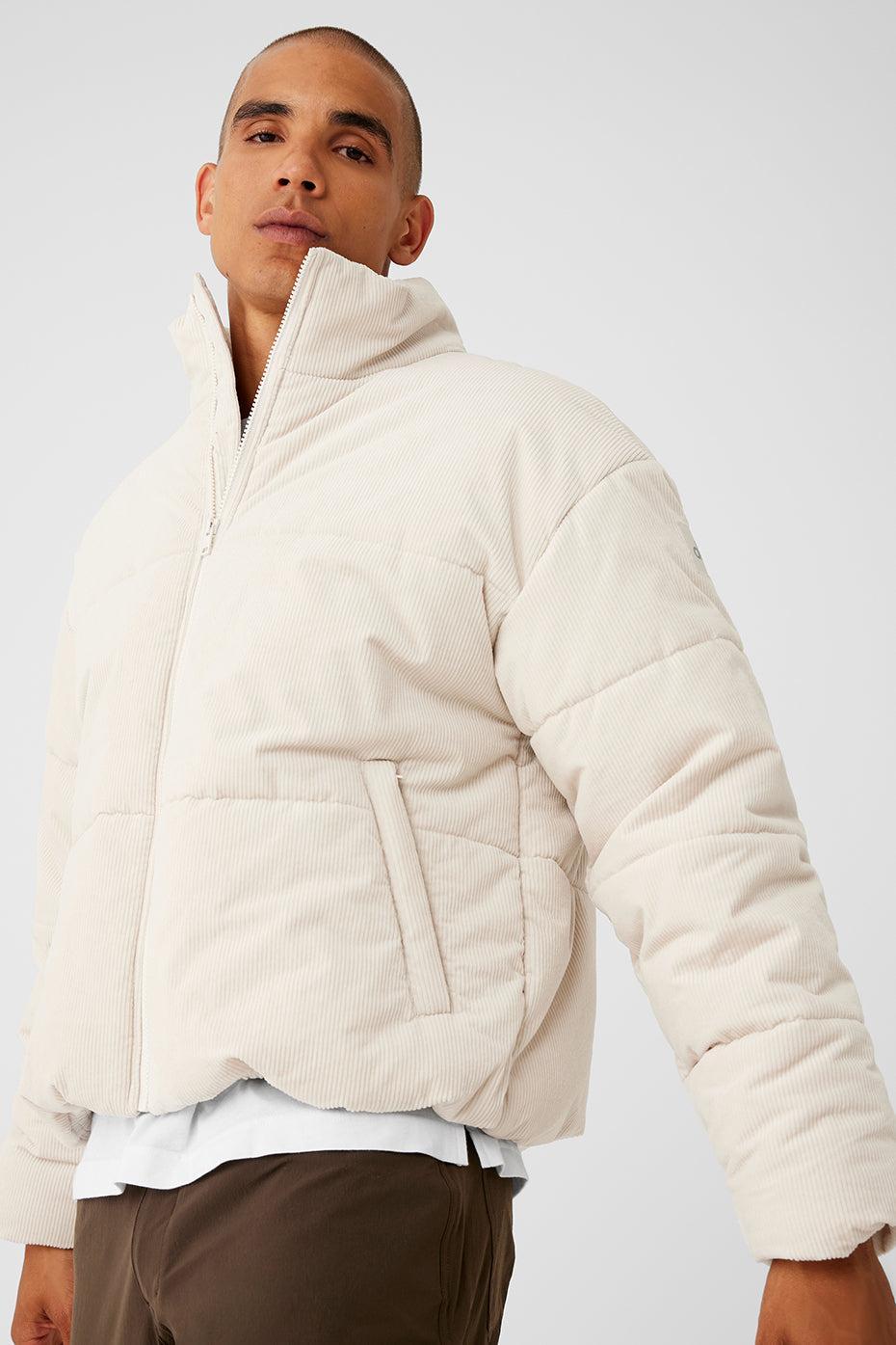 Alo Yoga | Corduroy Stage Puffer Jacket Beige Product Image