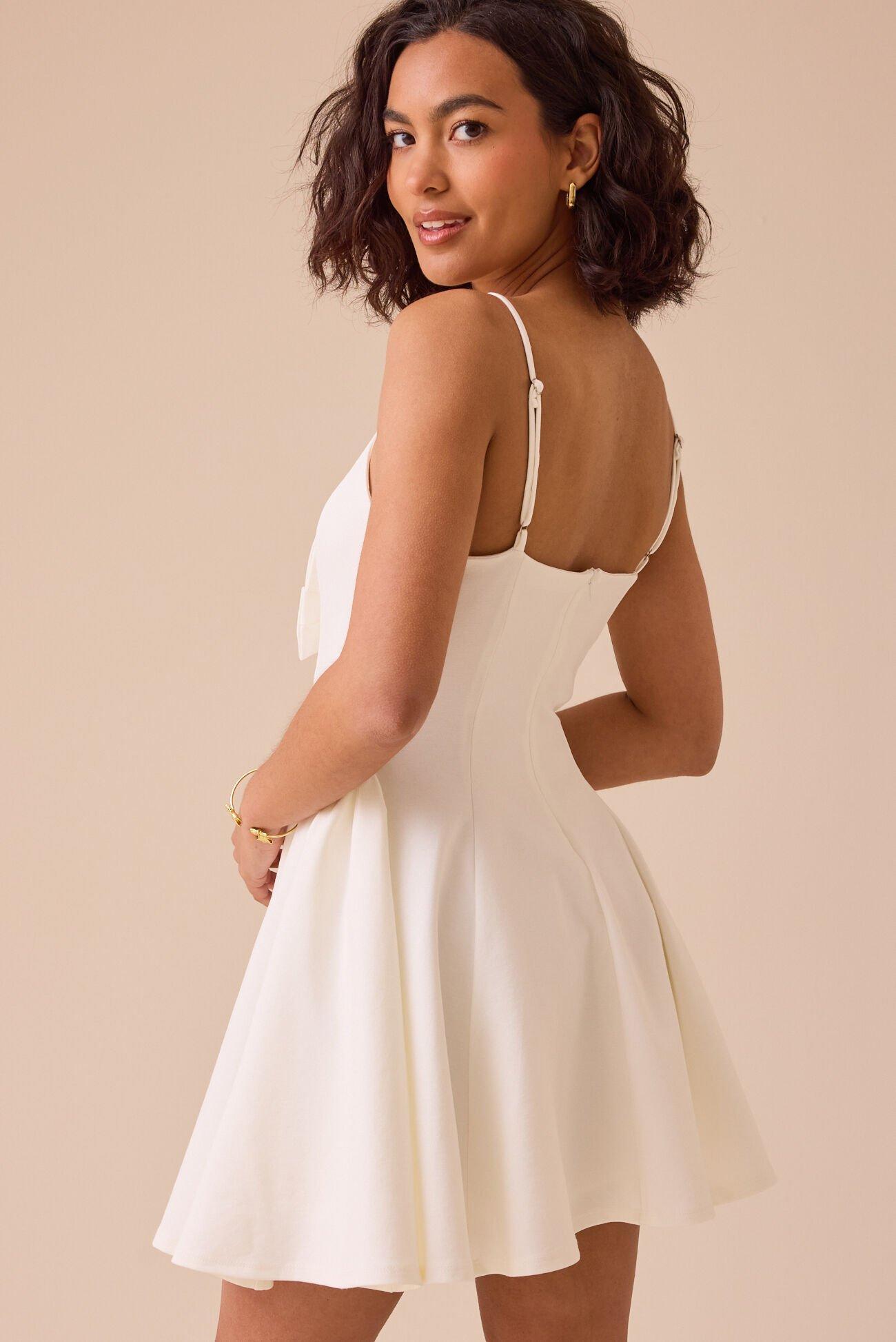 Parker Bow Mini Dress Product Image