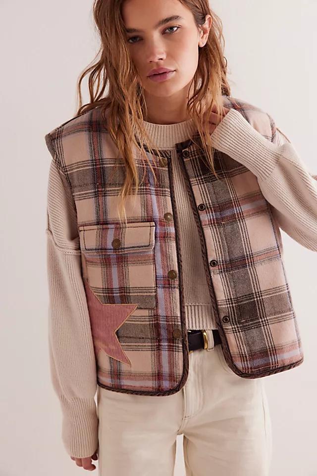We The Free Starry Plaid Vest Product Image