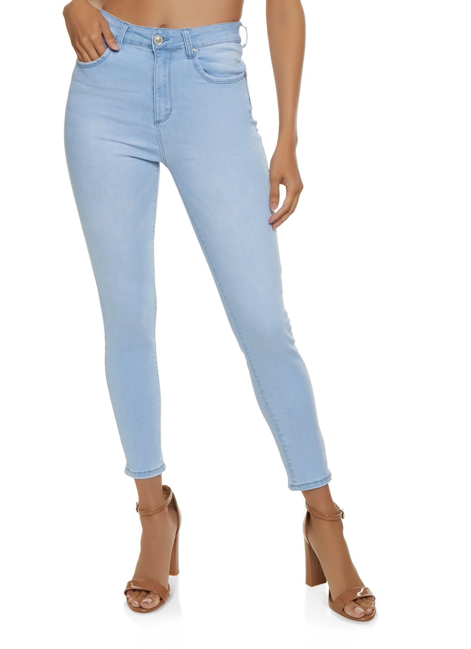 Womens WAX Solid High Waisted Skinny Jeans Product Image