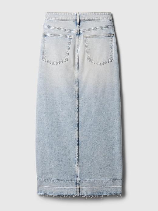 Denim Midi Skirt Product Image