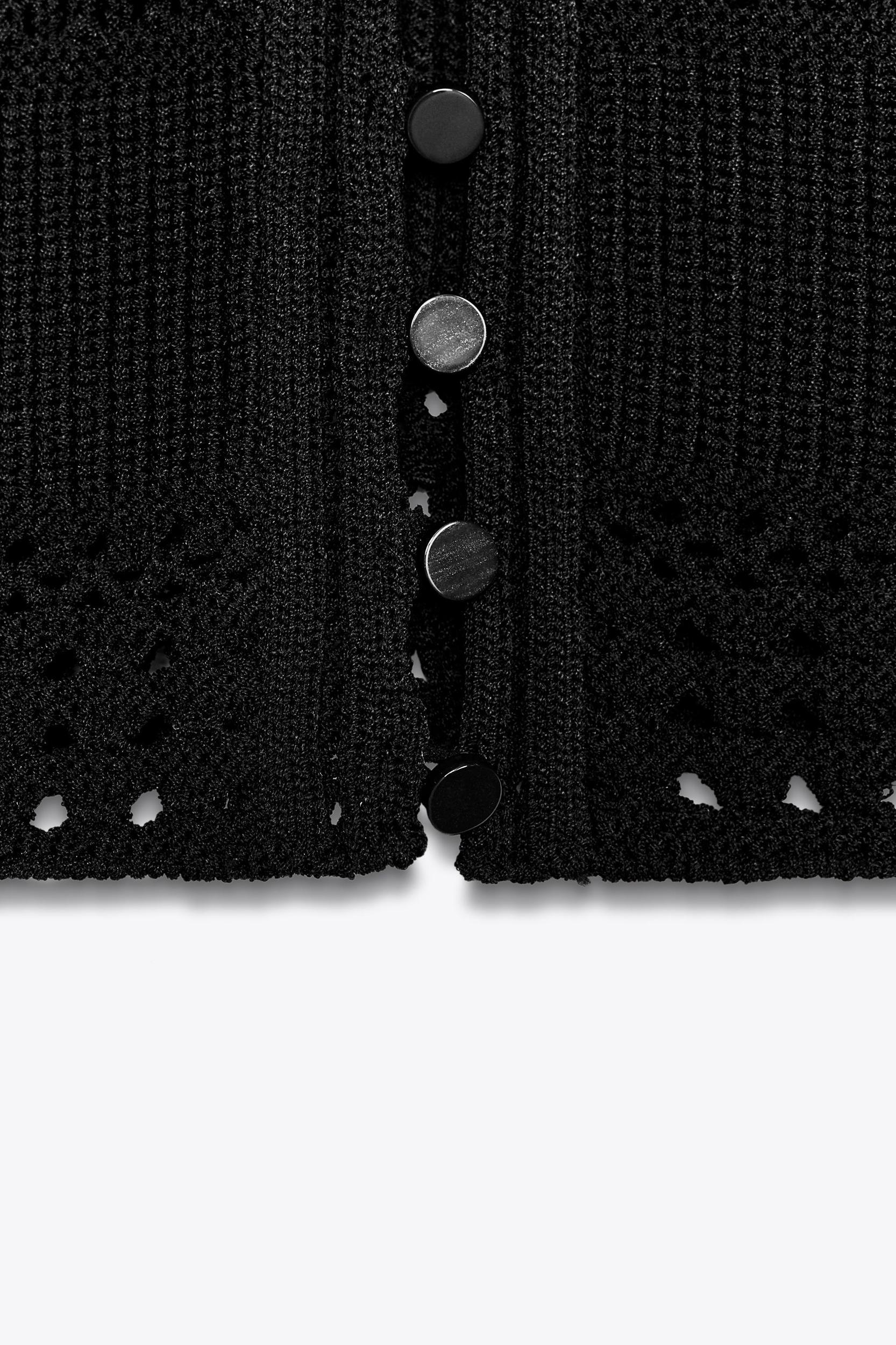 STRAPPY KNIT CROP TOP Product Image