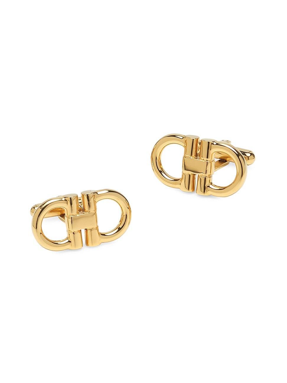 Mens Golden Horsebit Cufflinks Product Image