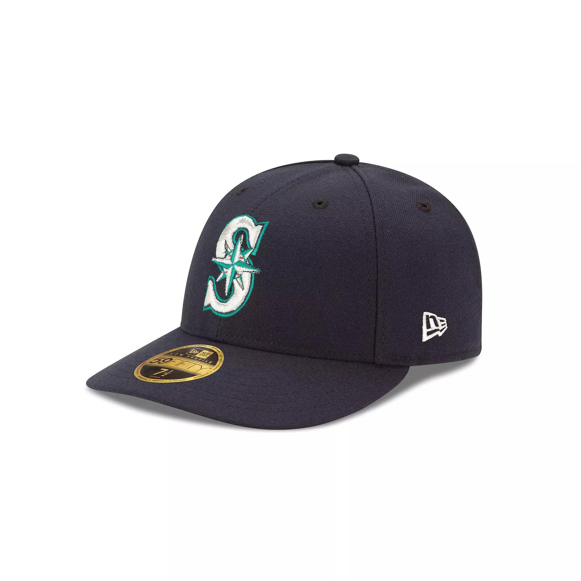 Men's New Era Navy Seattle Mariners Authentic Collection On Field Low Profile Game 59FIFTY Fitted Hat, Size: 7, Blue Product Image