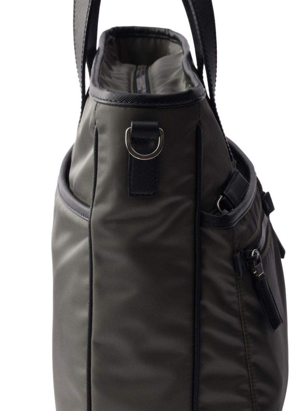 Re-Nylon pocket-detail tote bag Product Image