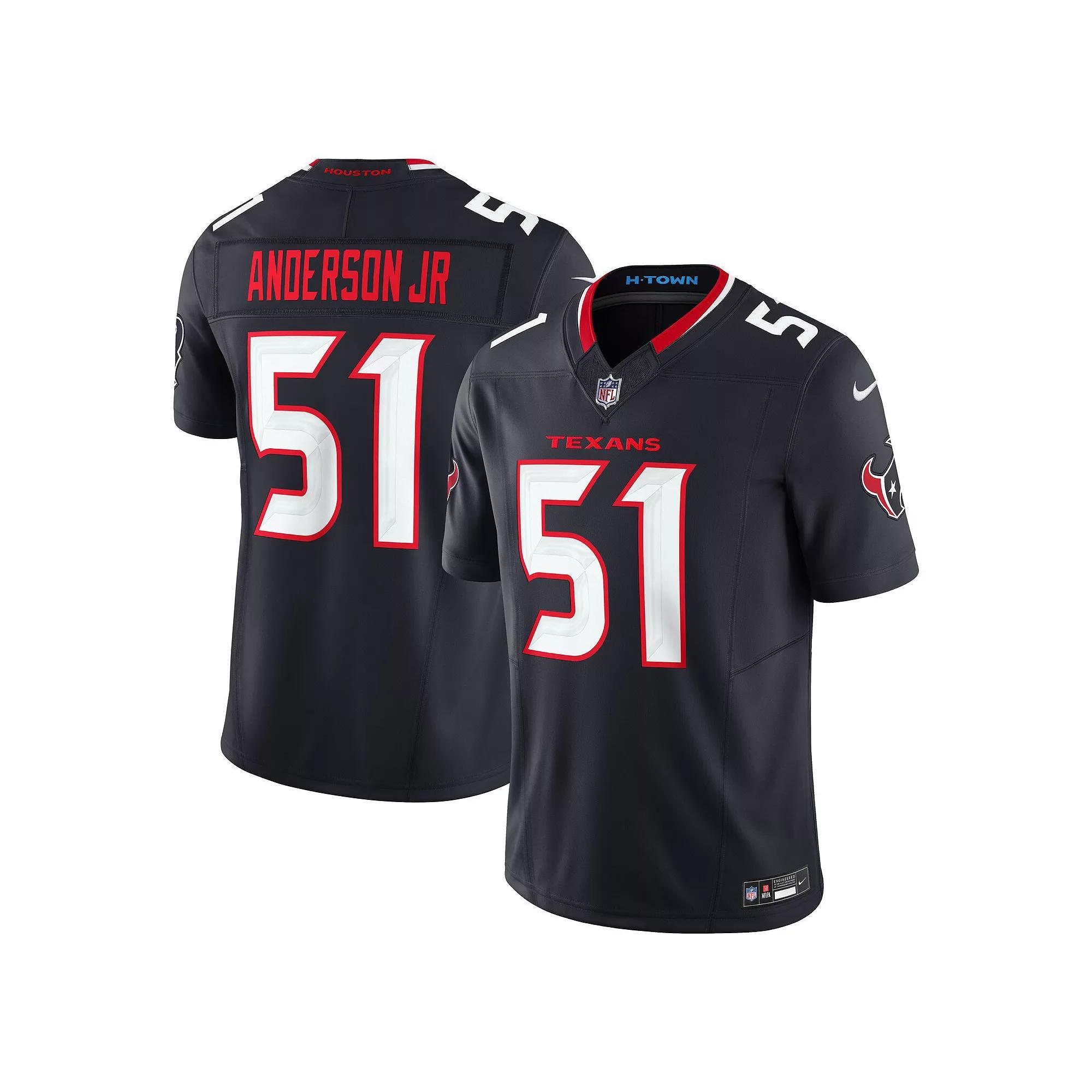 Men's Nike Will Anderson Jr. Navy Houston Texans Vapor F.U.S.E. Limited Jersey, Size: 2XL, Blue Product Image
