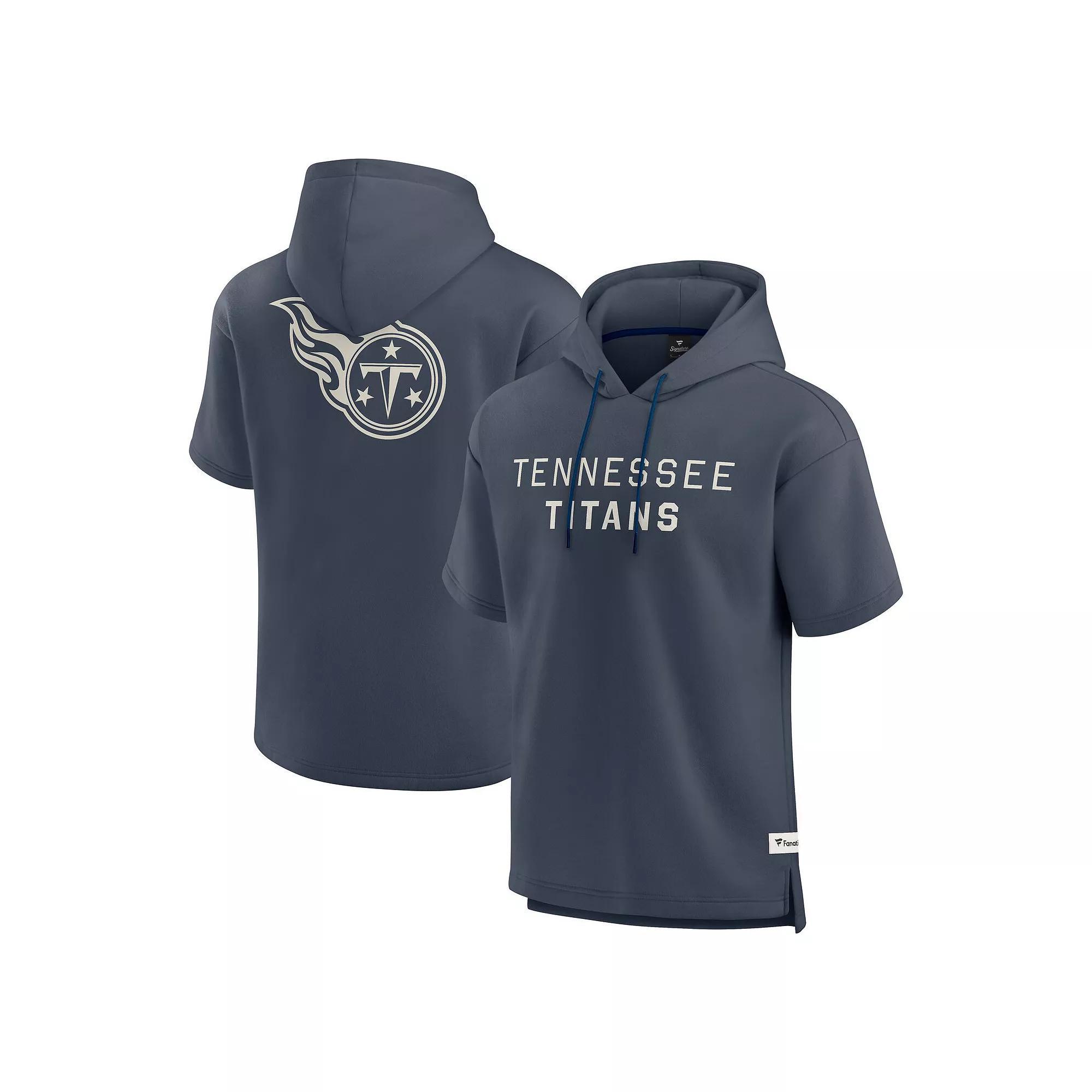Men's Fanatics Navy Indianapolis Colts Elements Future Ground Lettering Short Sleeve Pullover Hoodie, Size: 3XL, Blue Product Image
